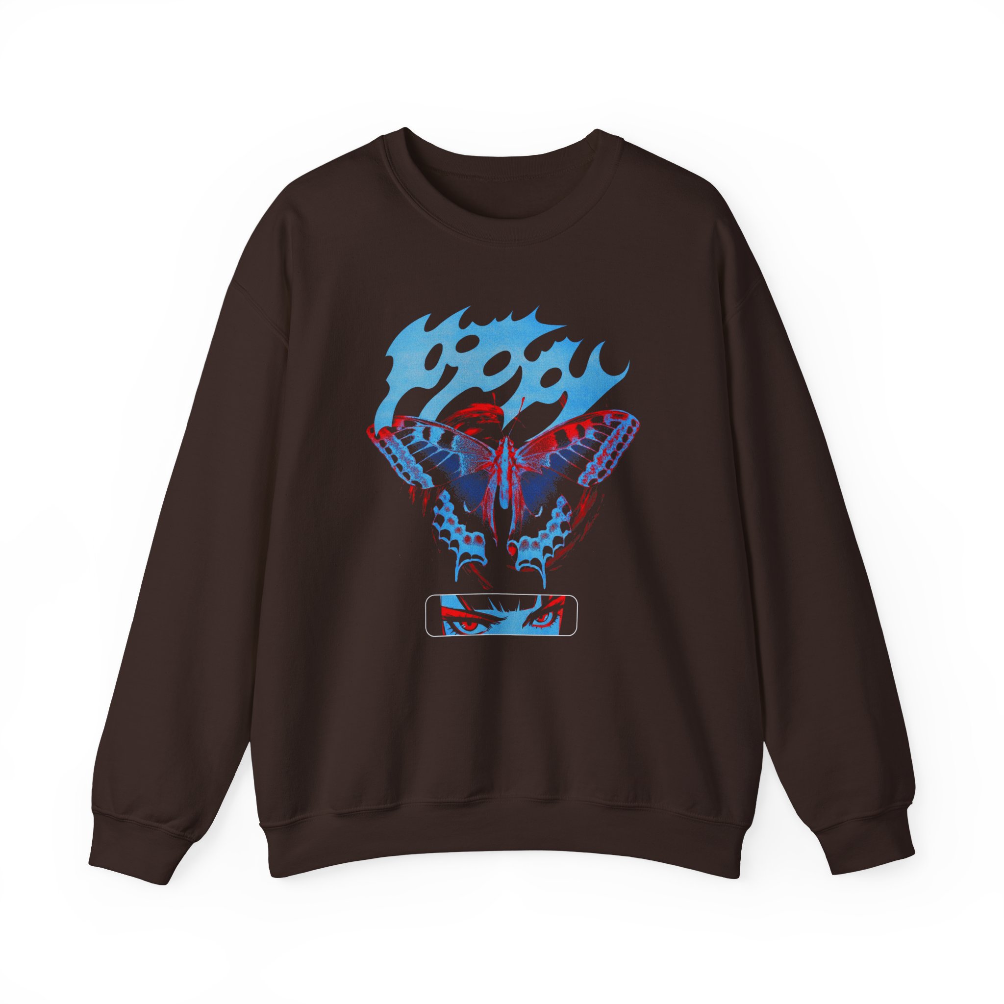 Poppy V.A.N Butterfly Unisex Heavy Blend™ Crewneck Sweatshirt - Image 3