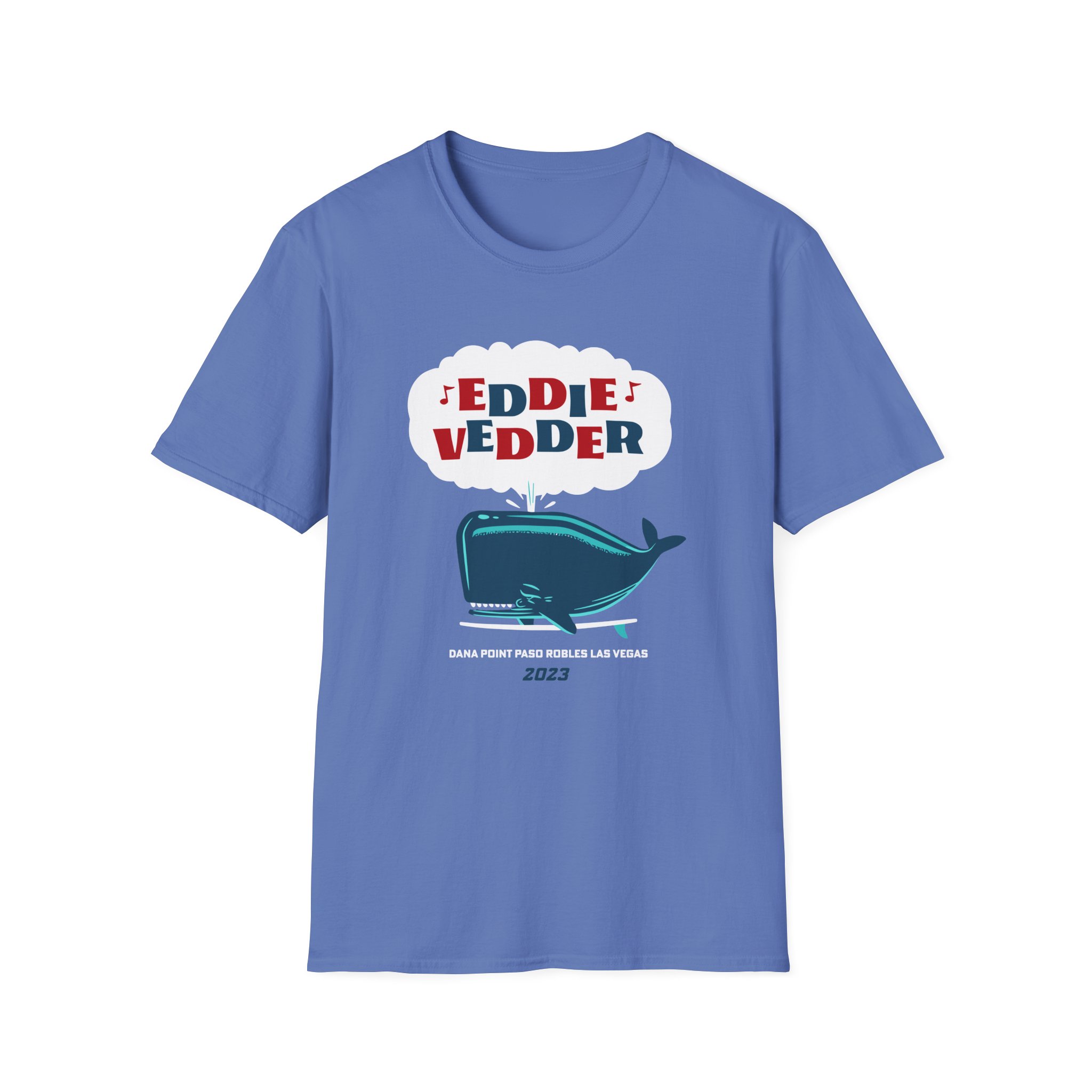 Eddie Vedder Whale Unisex Softstyle T-Shirt - Image 15