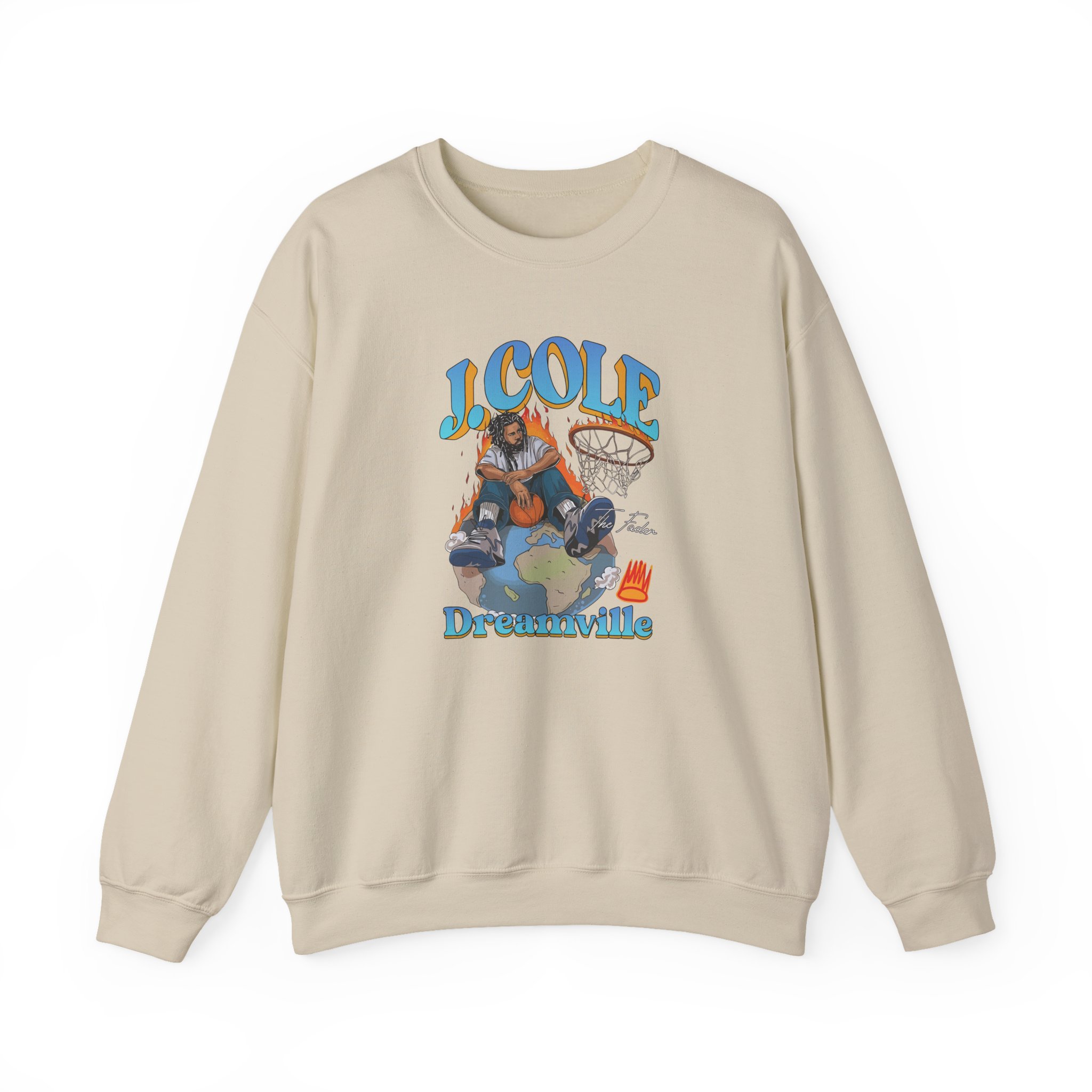 J Cole "Dreamville World" Unisex Heavy Blend™ Crewneck Sweatshirt - Image 7
