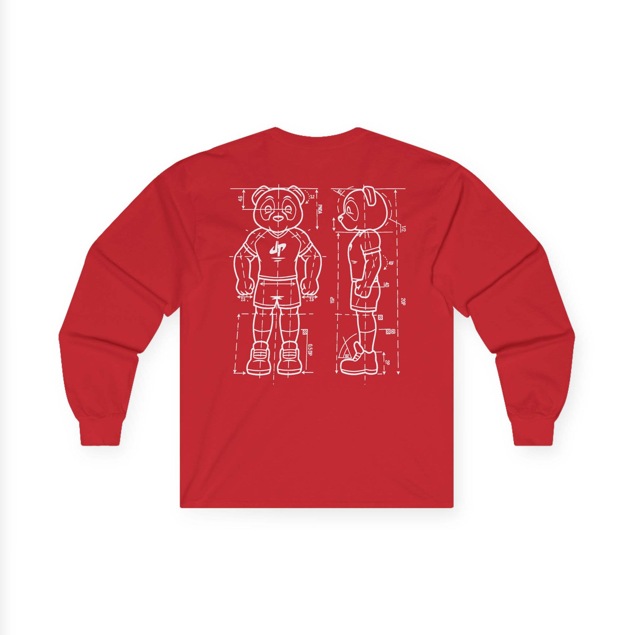Dude Perfect Blueprint Panda Unisex Ultra Cotton Long Sleeve Tee - Image 18