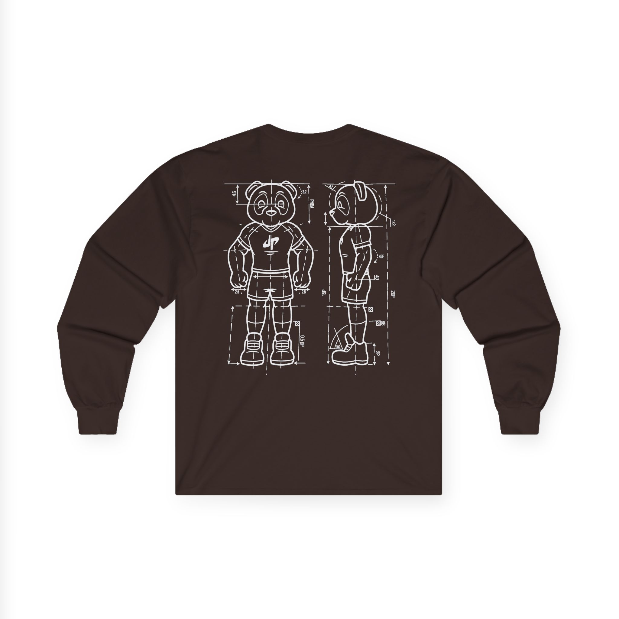 Dude Perfect Blueprint Panda Unisex Ultra Cotton Long Sleeve Tee - Image 6