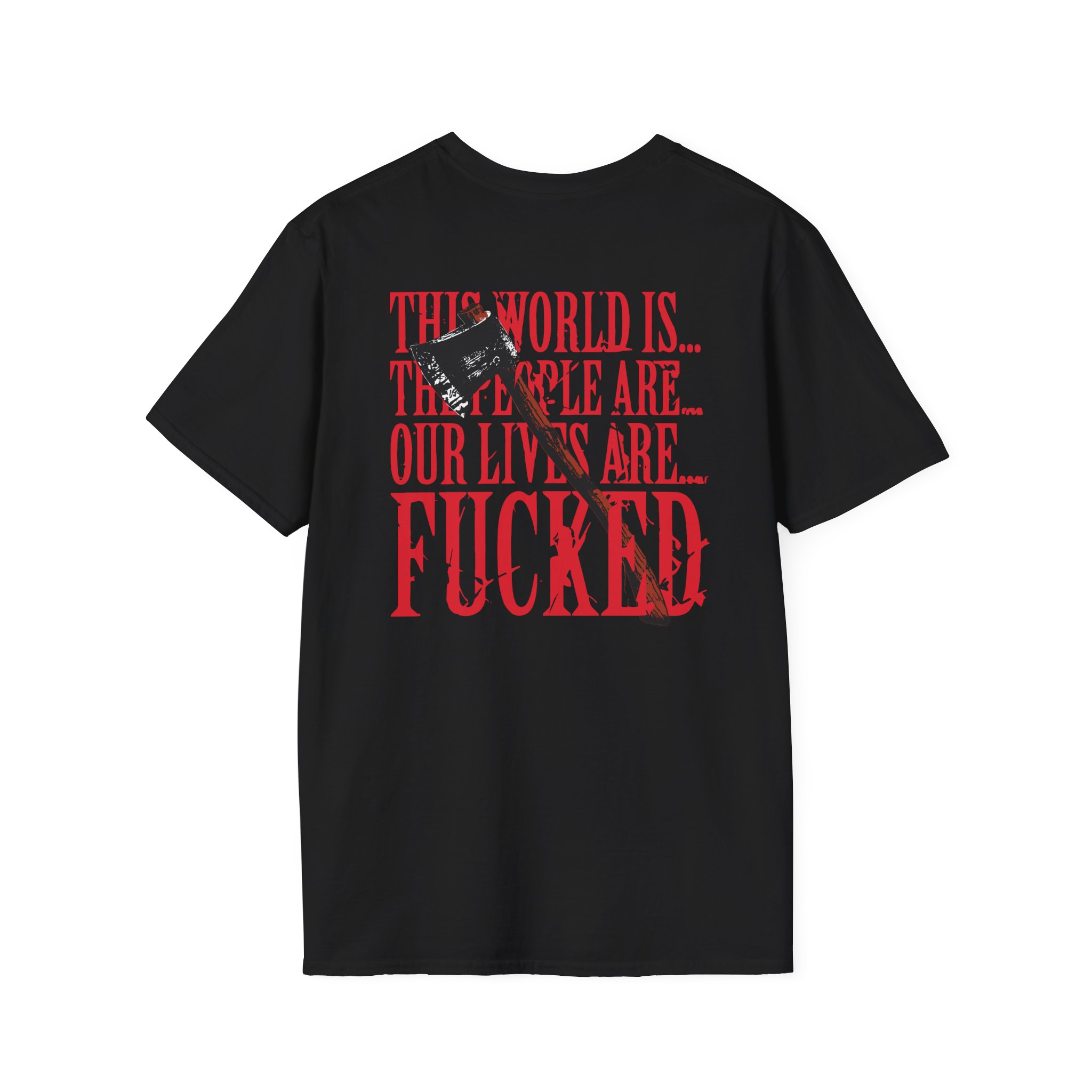 Paleface Swiss This World is Unisex Softstyle T-Shirt - Image 2