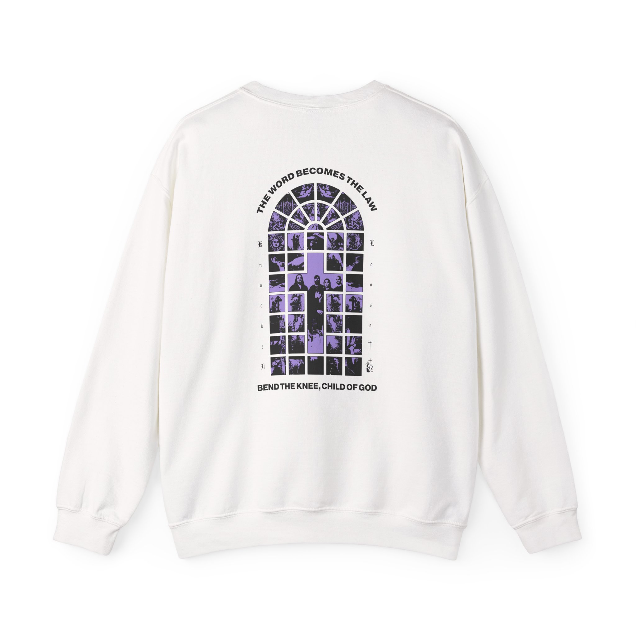 Knocked Loose Purple Cross Unisex Heavy Blend™ Crewneck Sweatshirt - Image 2