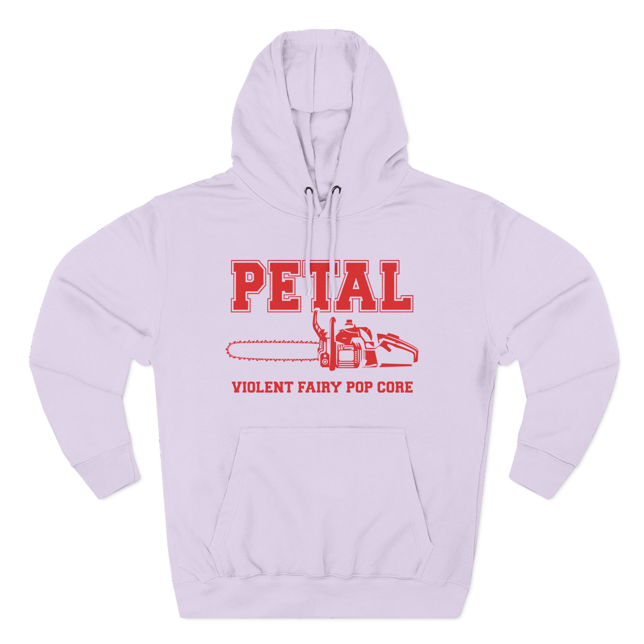 AG petal chainsaw Three-Panel Fleece Hoodie - Image 9