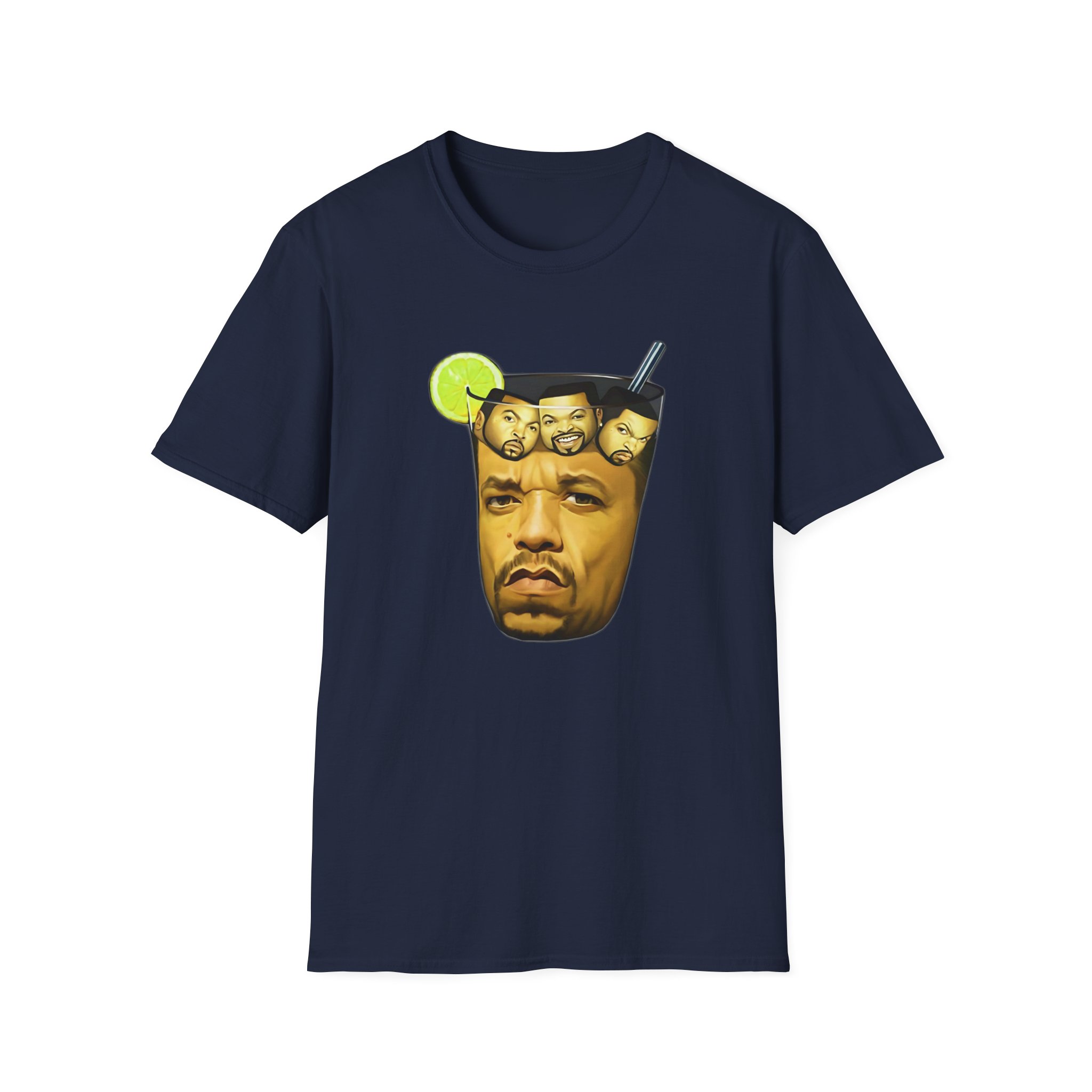 Ice Cube In Iced Tea Unisex Softstyle T-Shirt - Image 25