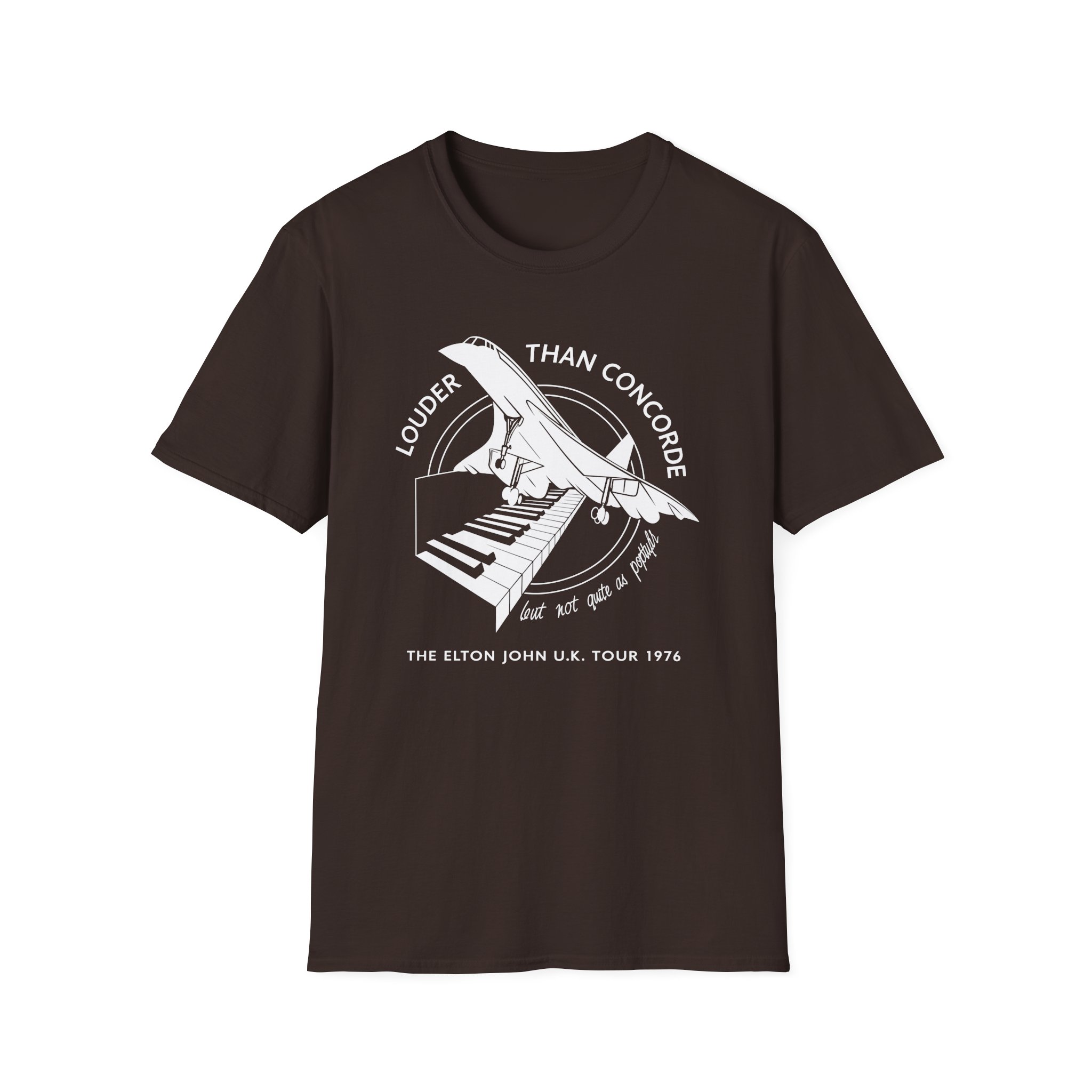 Ej Farewell Vintage Louder Than Concorde Unisex Softstyle T-Shirt - Image 5