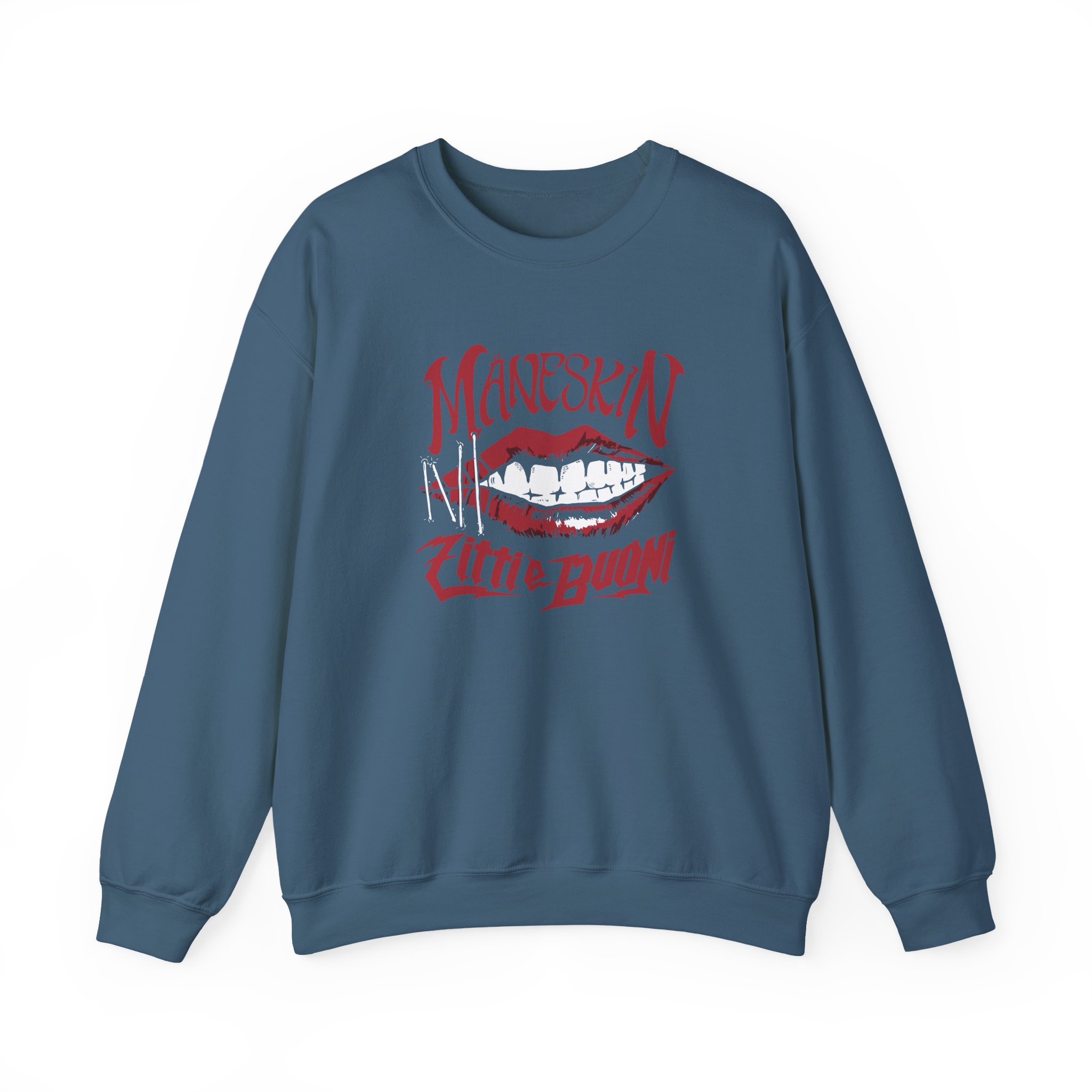 Maneskin ZITTI E BUONI Unisex Heavy Blend™ Crewneck Sweatshirt - Image 7
