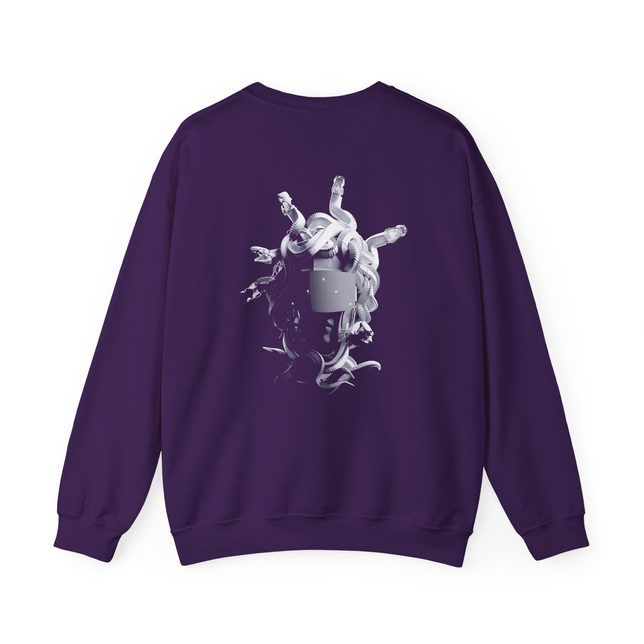 Meduza Greyscale Head Unisex Heavy Blend™ Crewneck Sweatshirt - Image 18