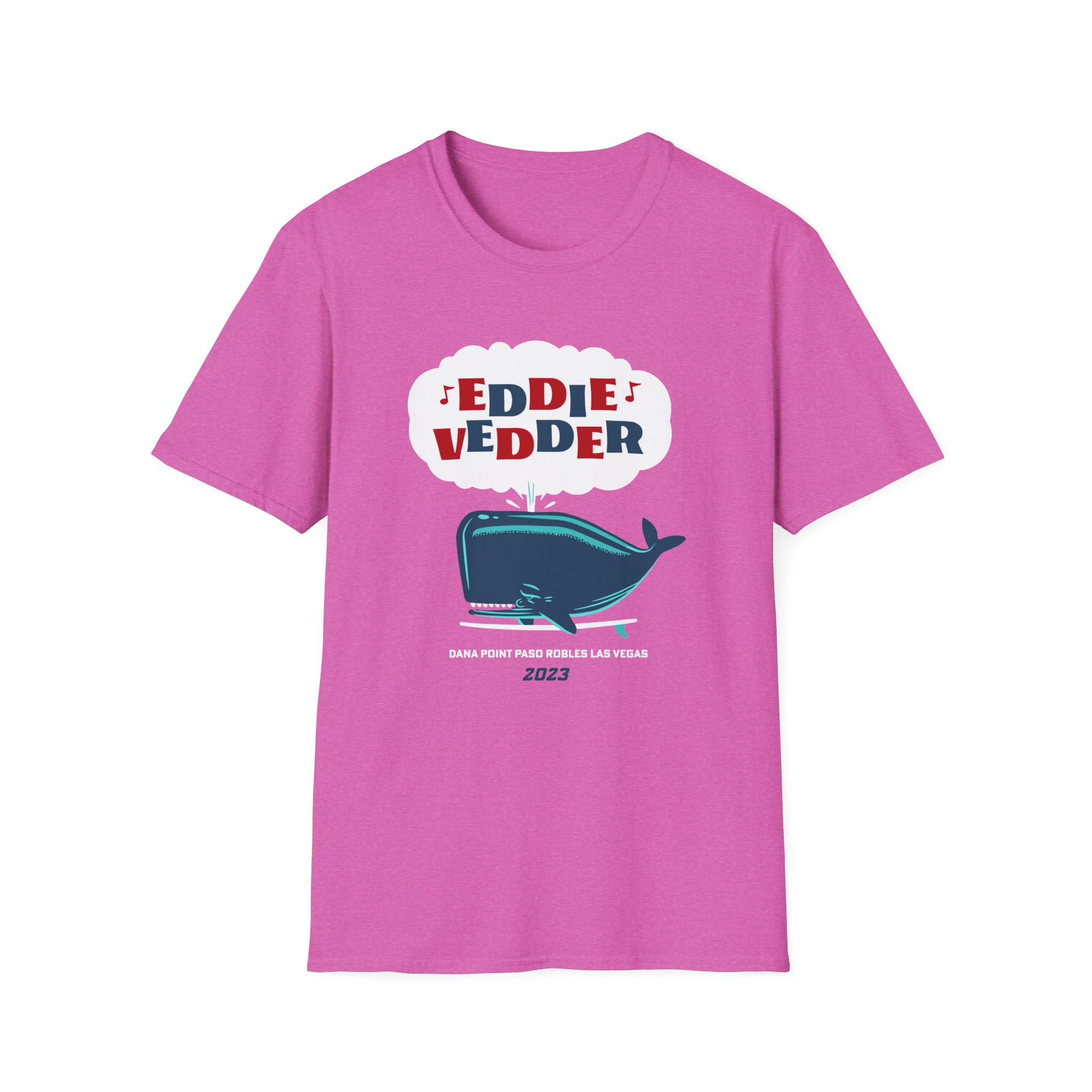 Eddie Vedder Whale Unisex Softstyle T-Shirt - Image 23