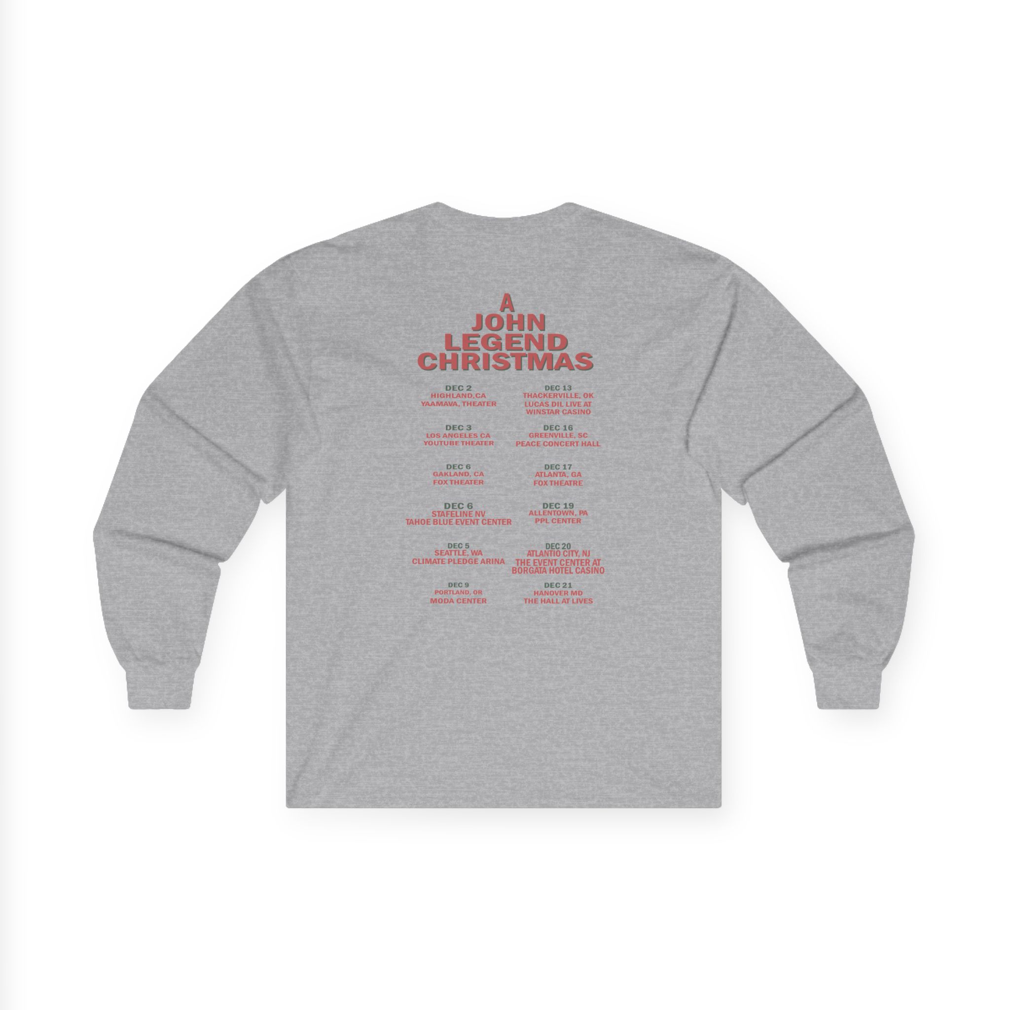 John Legend Ivory Tour Unisex Ultra Cotton Long Sleeve Tee - Image 6