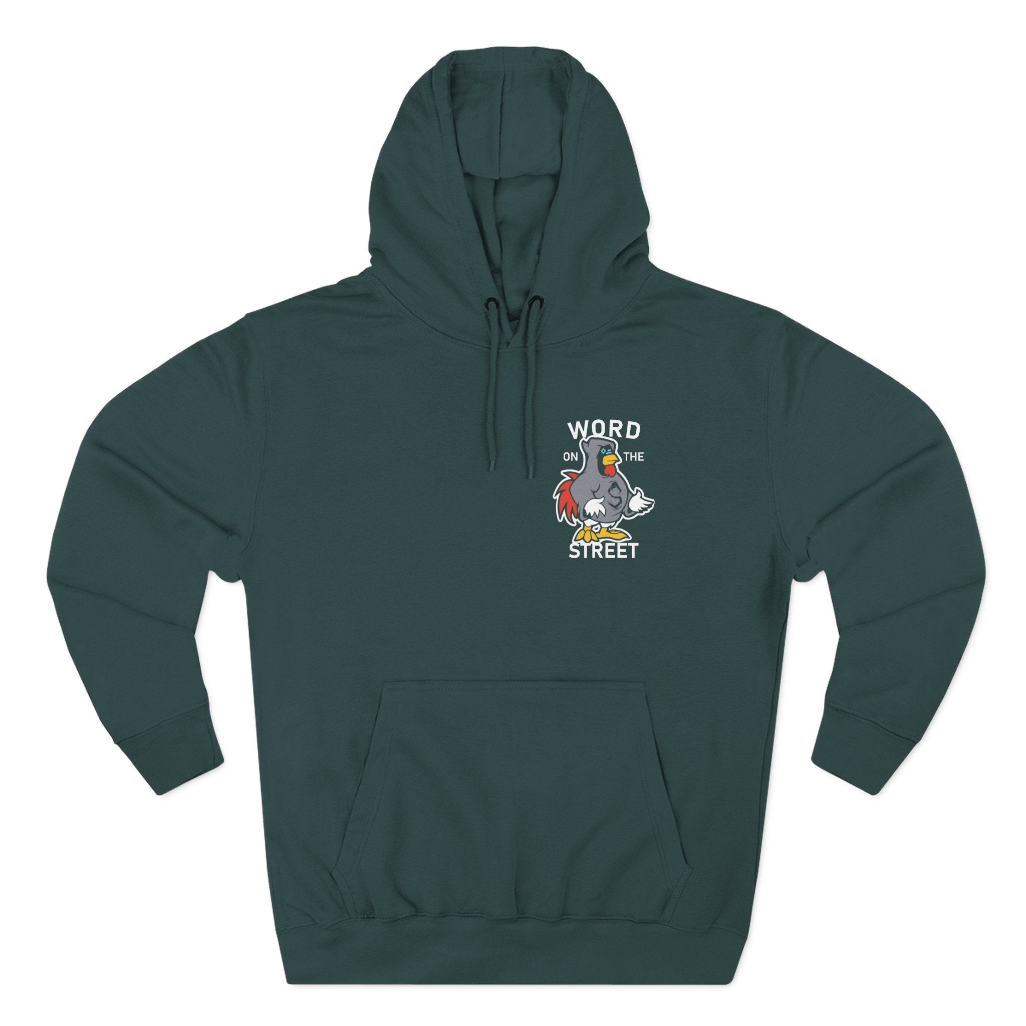 Shroud Chicken Word On The Street Three-Panel Fleece Hoodie - Image 7