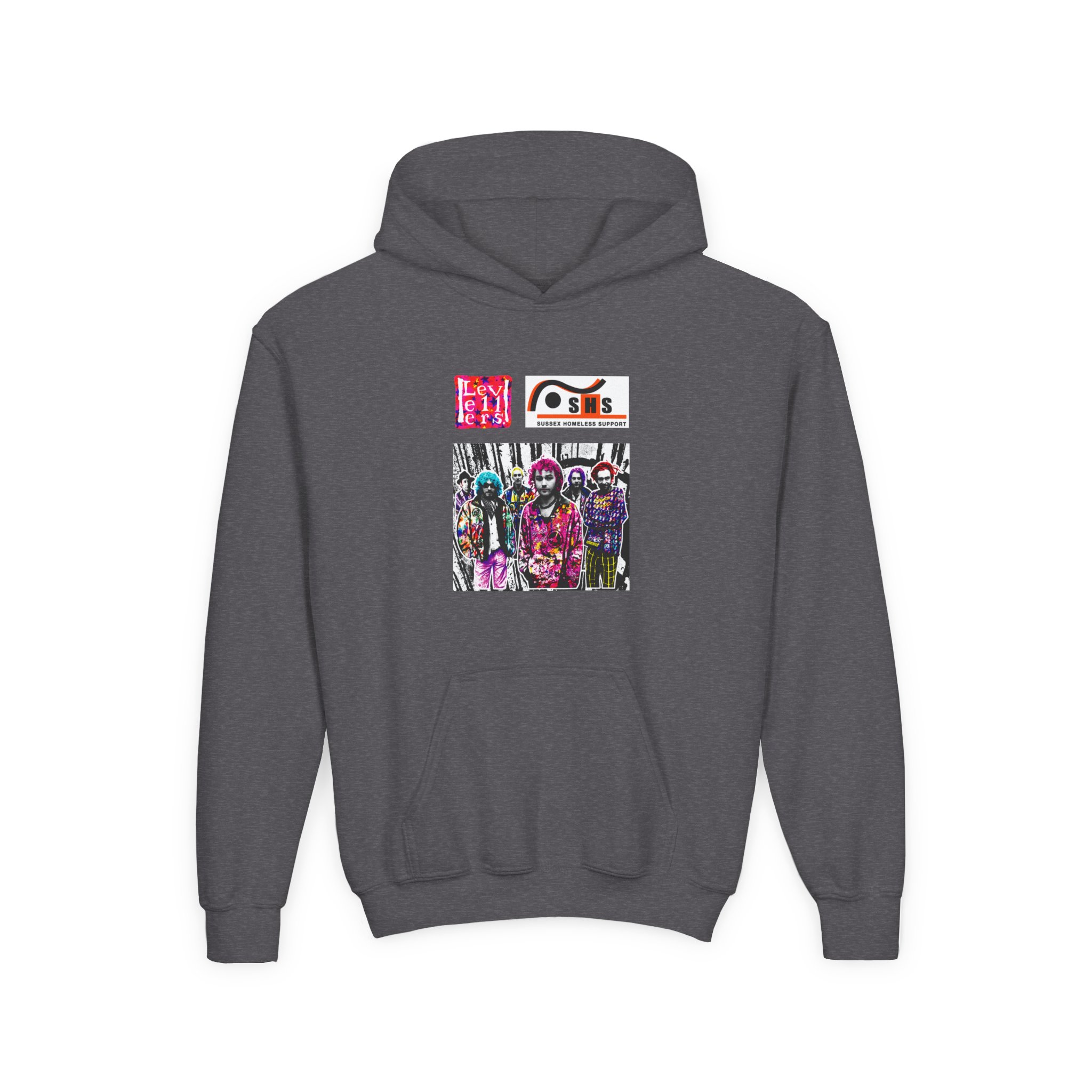 Levellers Postman Print Youth Heavy Blend Hooded Sweatshirt - Image 5