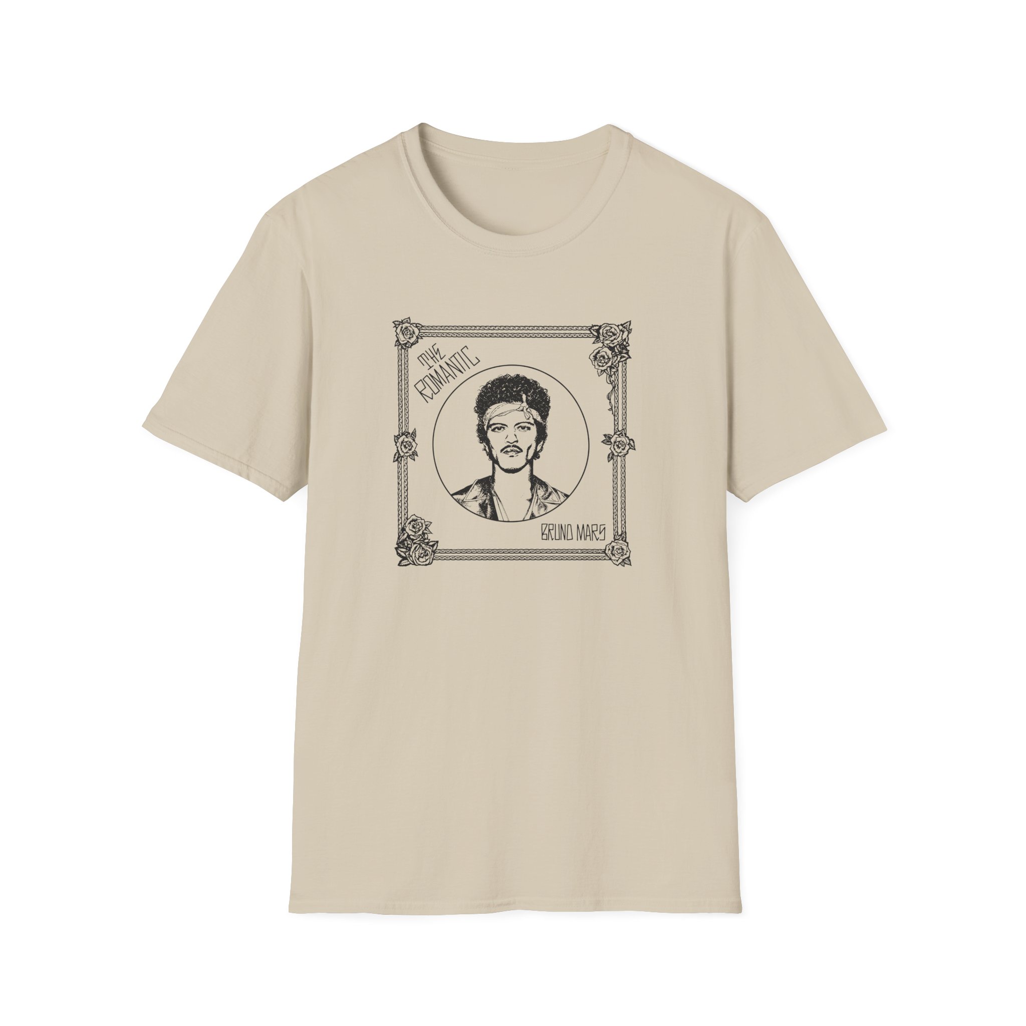 Bruno Mars the Romantic Tour Unisex Softstyle T-Shirt - Image 3