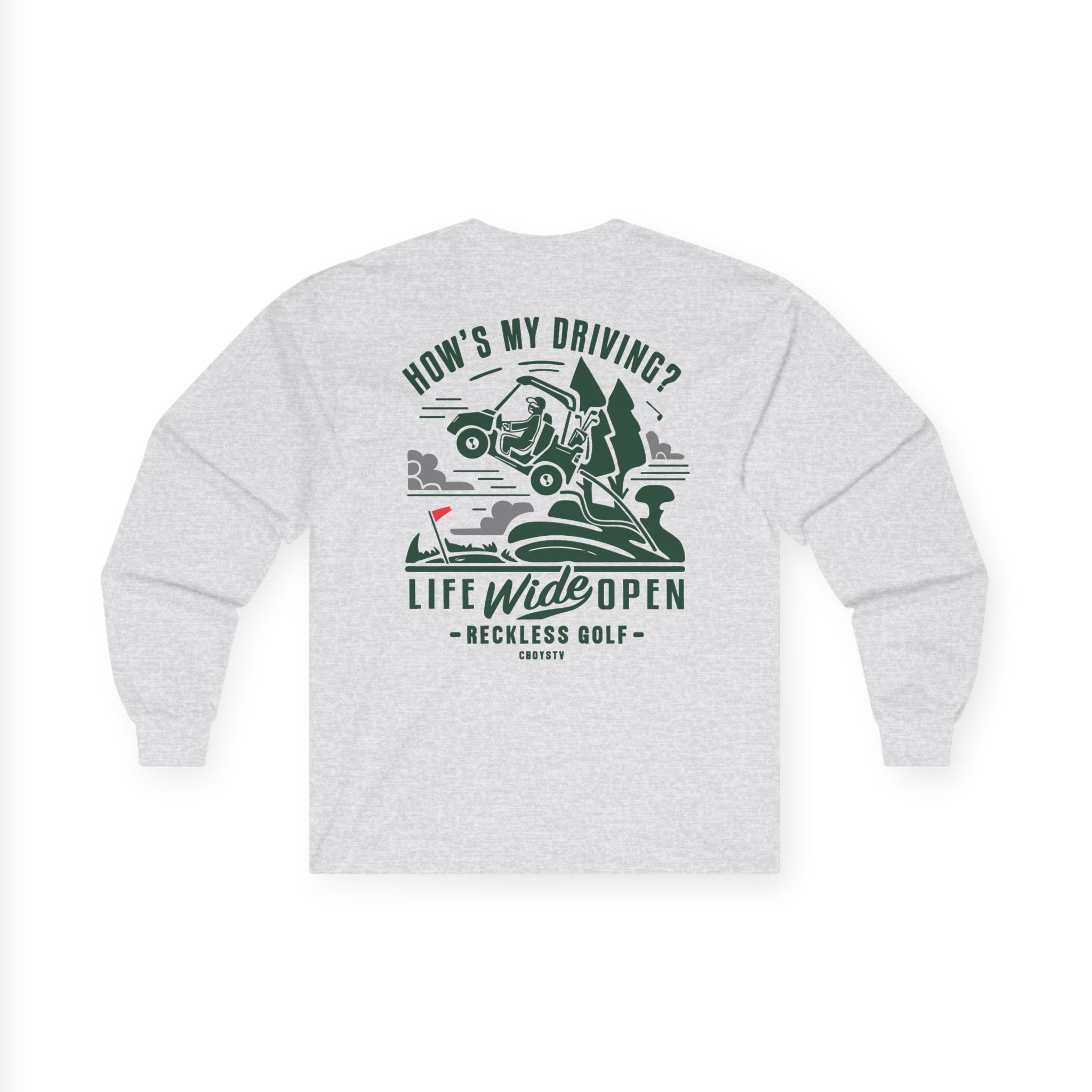 Cboystv How's My Driving Unisex Ultra Cotton Long Sleeve Tee - Image 4