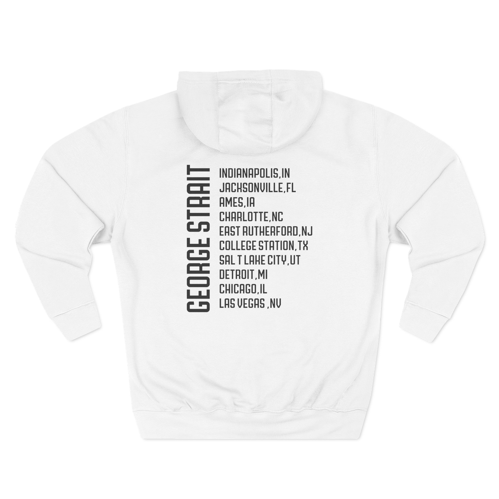 George Strait Heather Denim Silhouette Three-Panel Fleece Hoodie - Image 2
