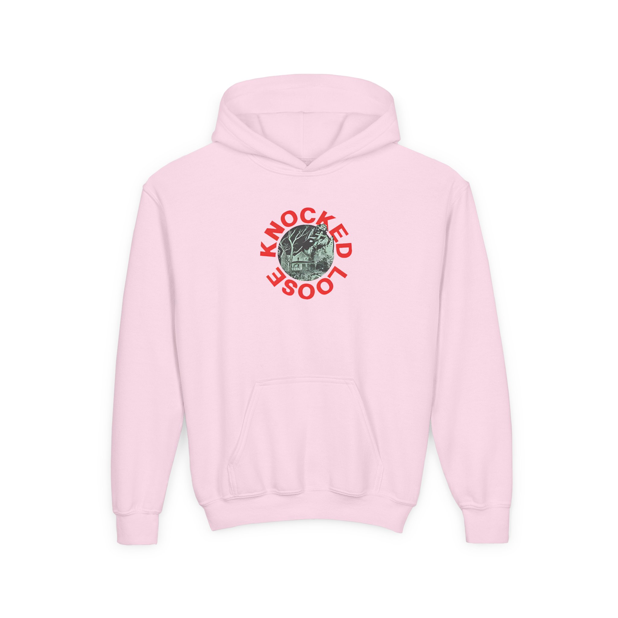 Knocked Loose Collecting Petals Youth Heavy Blend Hooded Sweatshirt - Image 3