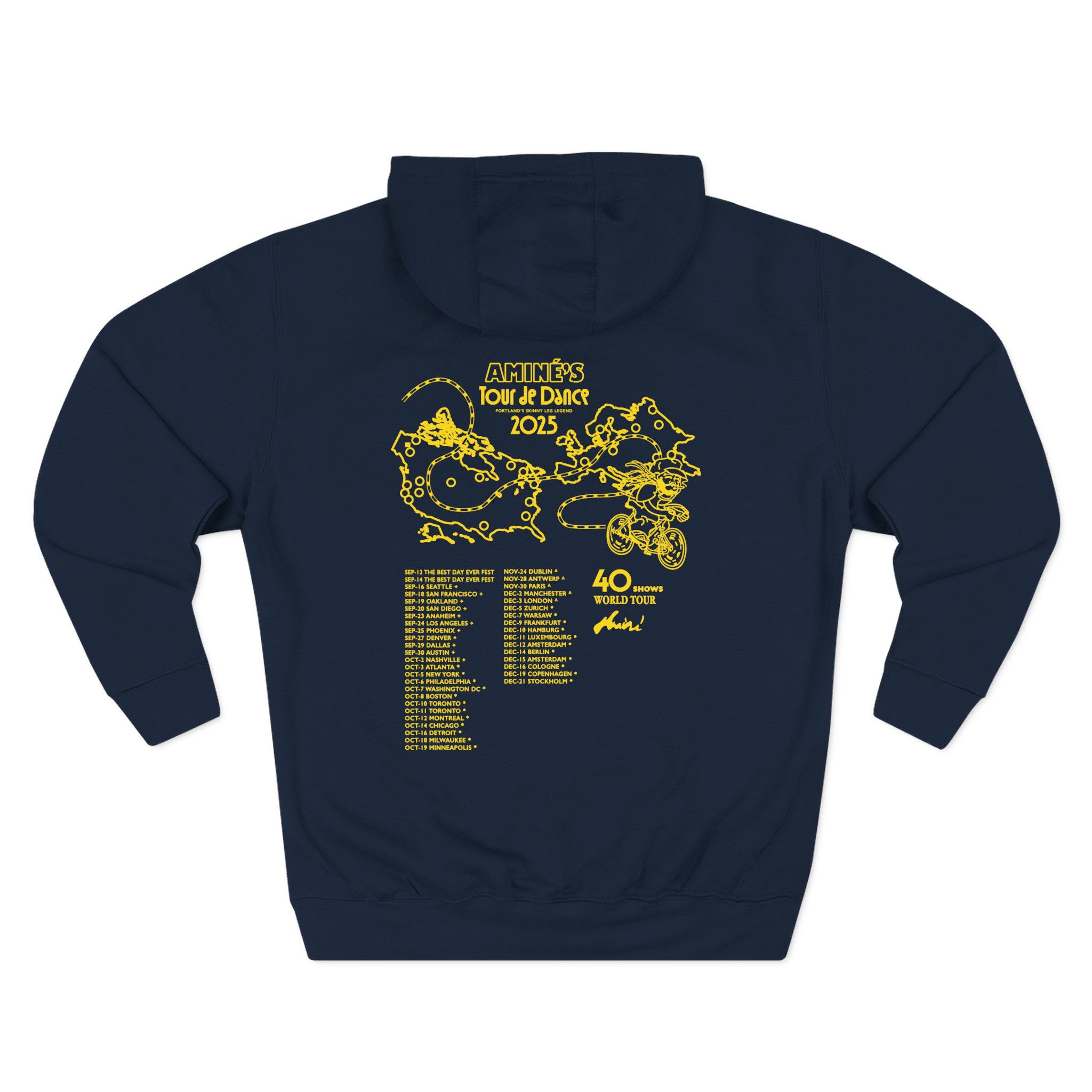 Aminé You're Beautiful Tour Three-Panel Fleece Hoodie - Image 8
