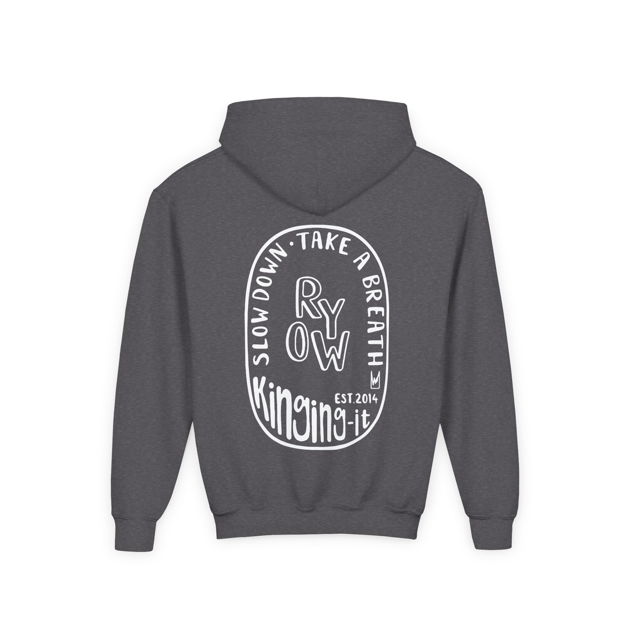 Kinging It Youth Heavy Blend Hooded Sweatshirt - Image 8