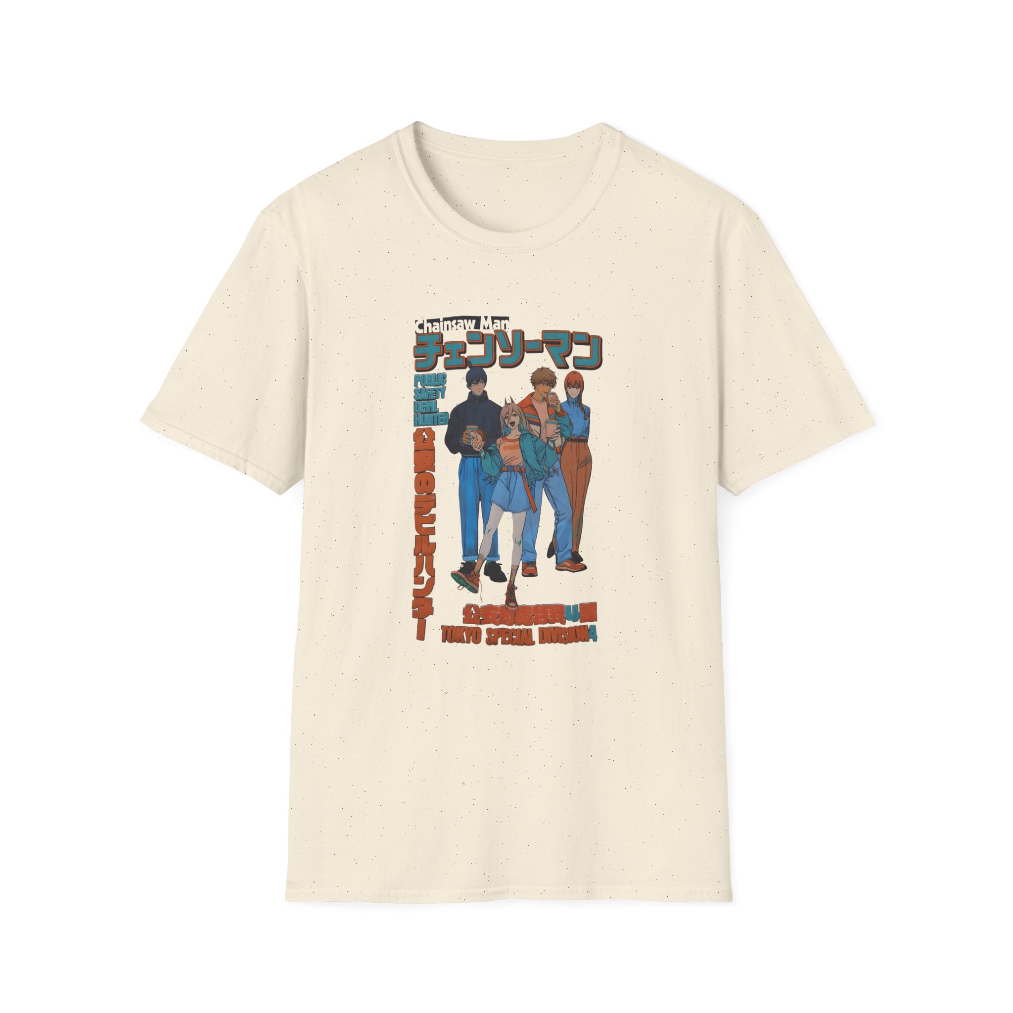 Chainsaw Man Group Unisex Softstyle T-Shirt - Image 5