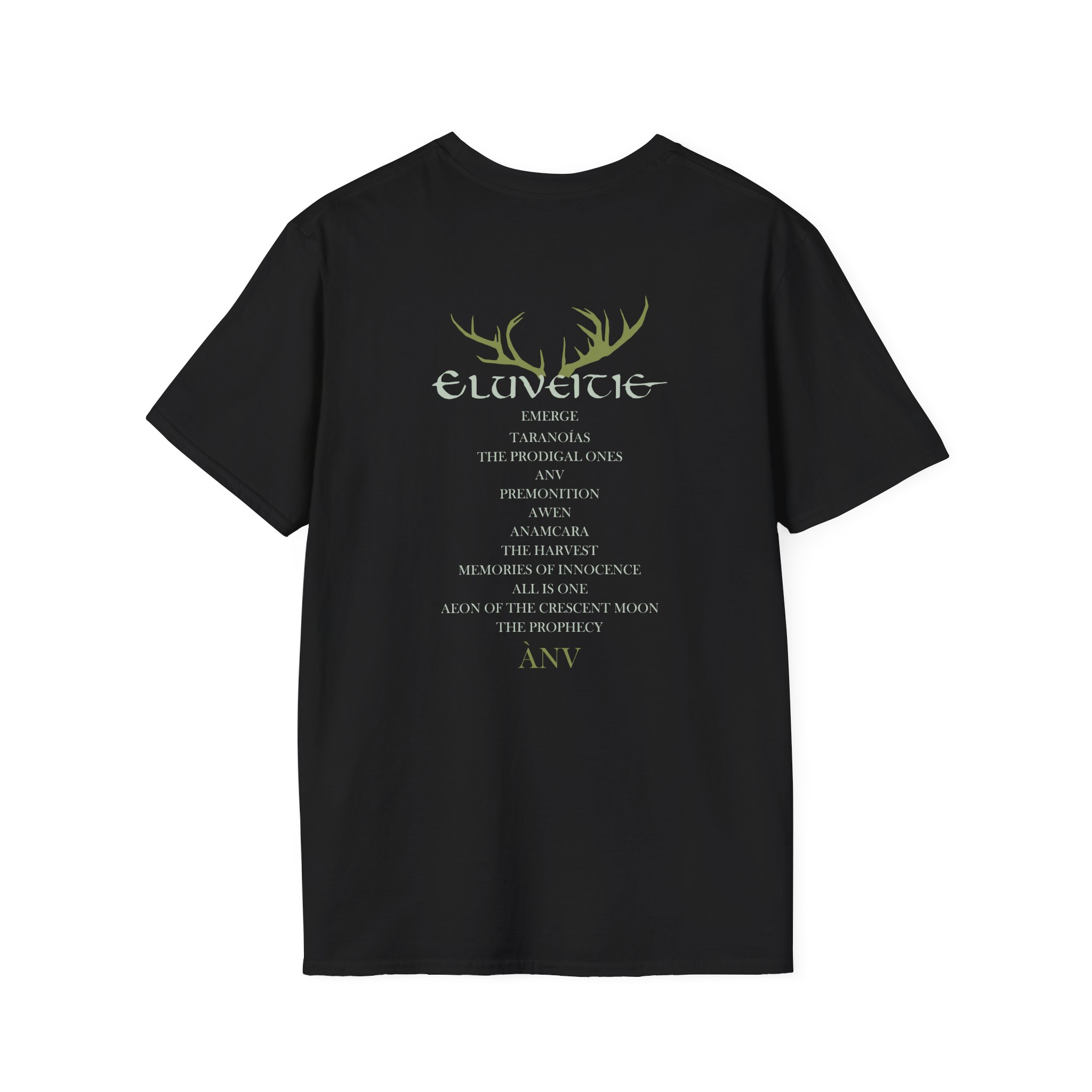 Eluveitie Anv Cover Unisex Softstyle T-Shirt - Image 2