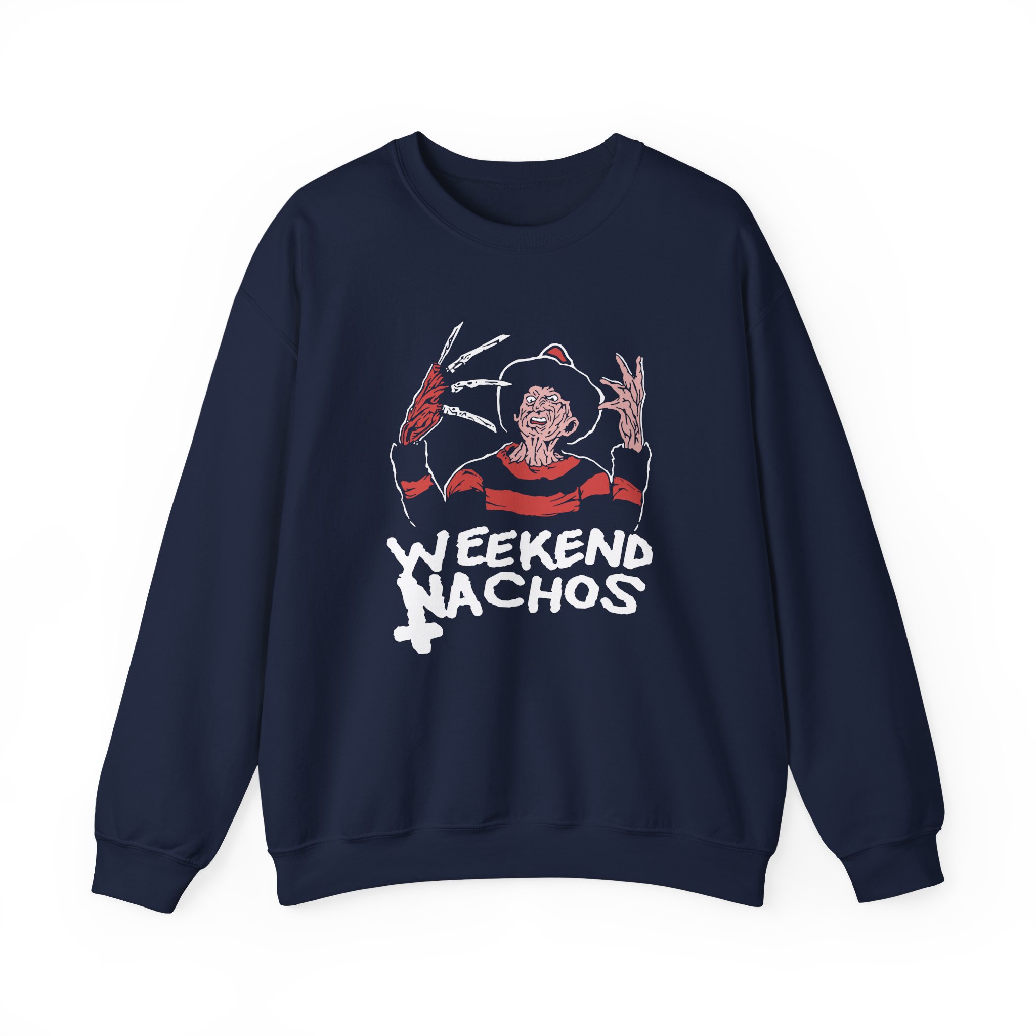 Weekend Nachos Freddy Unisex Heavy Blend™ Crewneck Sweatshirt - Image 7