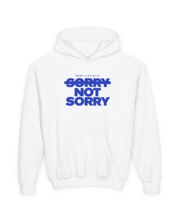 D L Sorry Not Sorry Youth Heavy Blend Hooded Sweatshirt