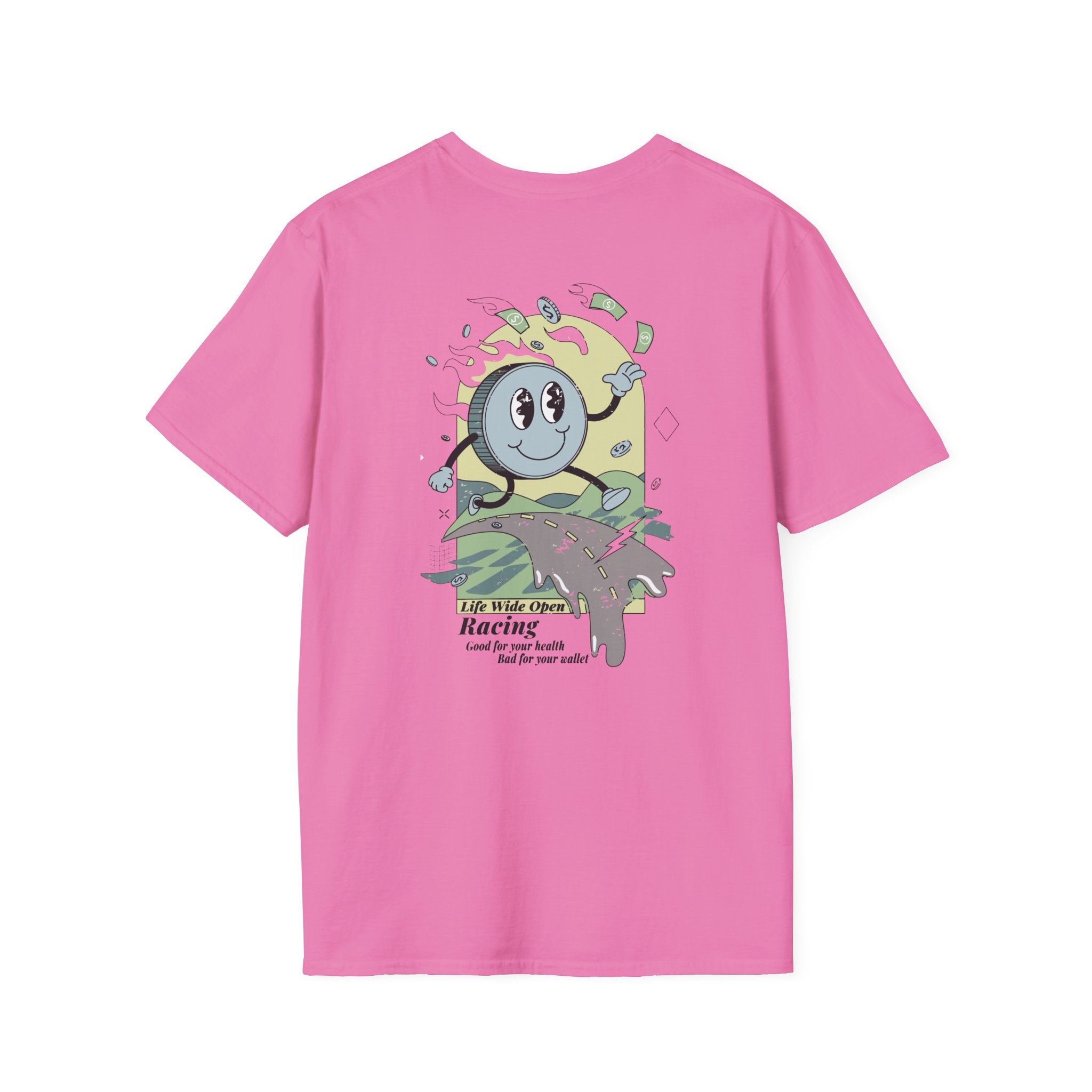 Cboystv Racing Coin Unisex Softstyle T-Shirt - Image 22