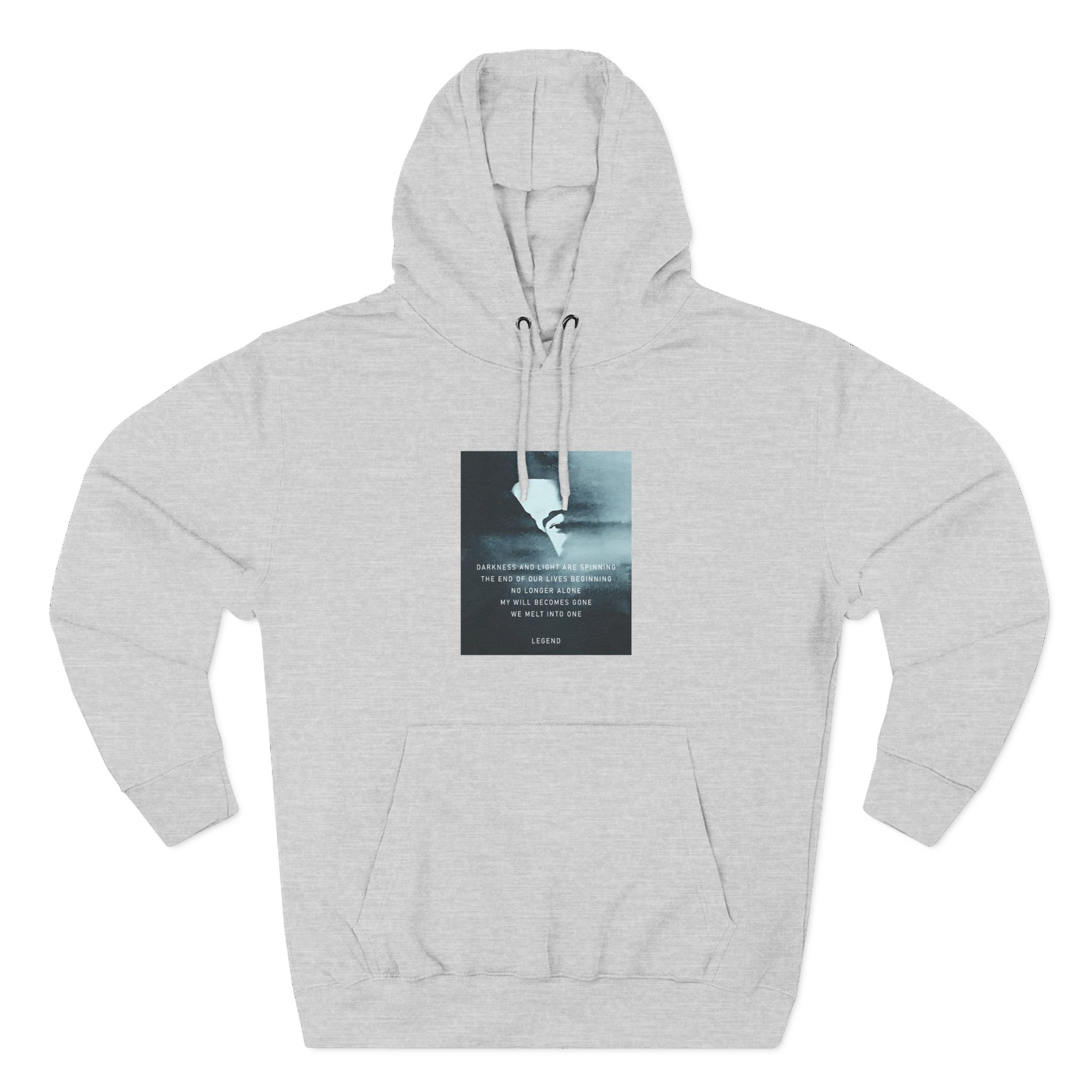John Legend Darkness Lyrics Three-Panel Fleece Hoodie - Image 5