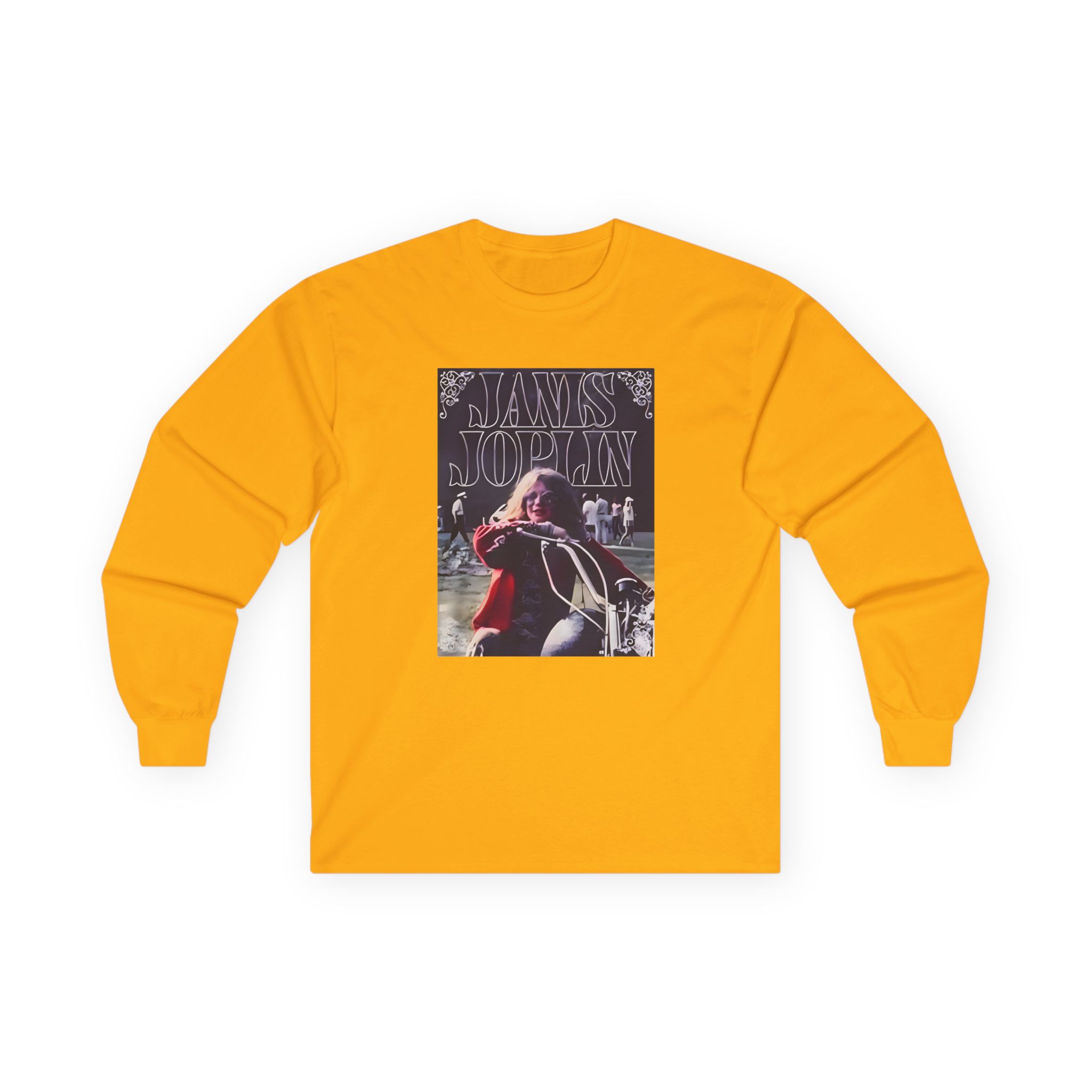 Janis Joplin Greatest Hits Motorcycle Cover Unisex Ultra Cotton Long Sleeve Tee - Image 5