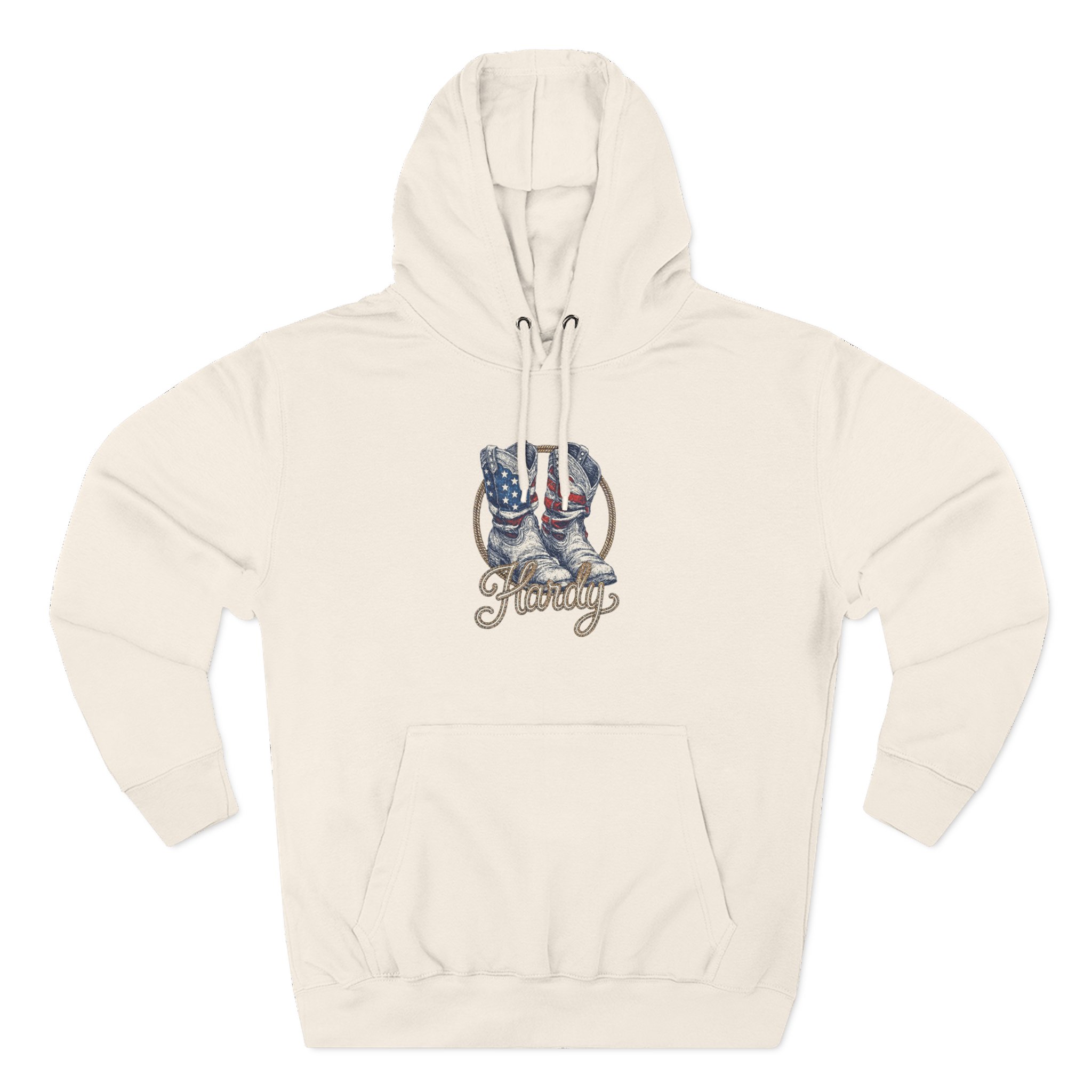 Hd Boots Americana Ringer Three-Panel Fleece Hoodie
