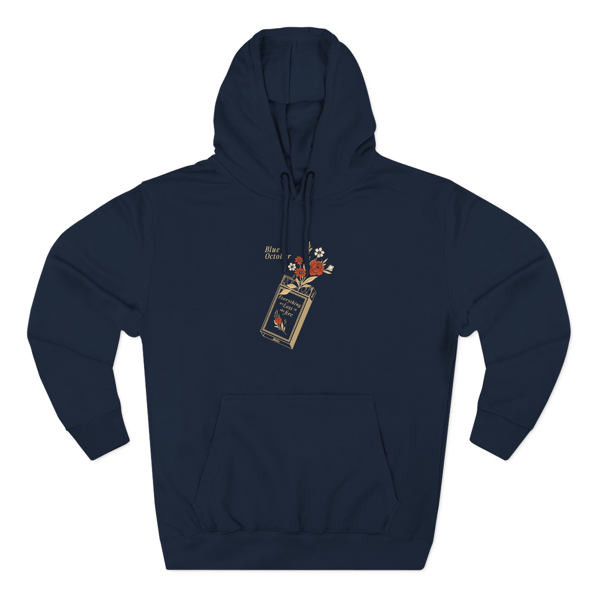 Blue October Everything We Lost in the Fire Three-Panel Fleece Hoodie - Image 7