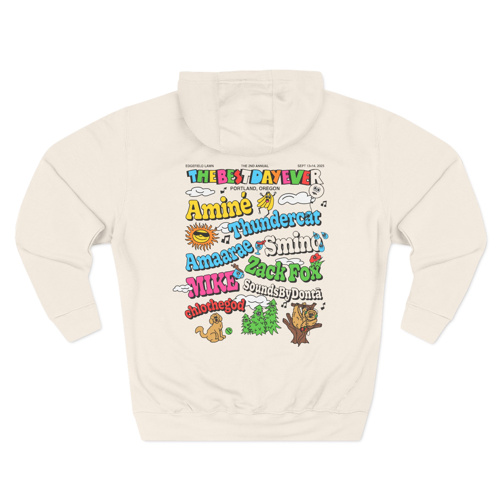 Aminé the Best Day Ever Three-Panel Fleece Hoodie - Image 4