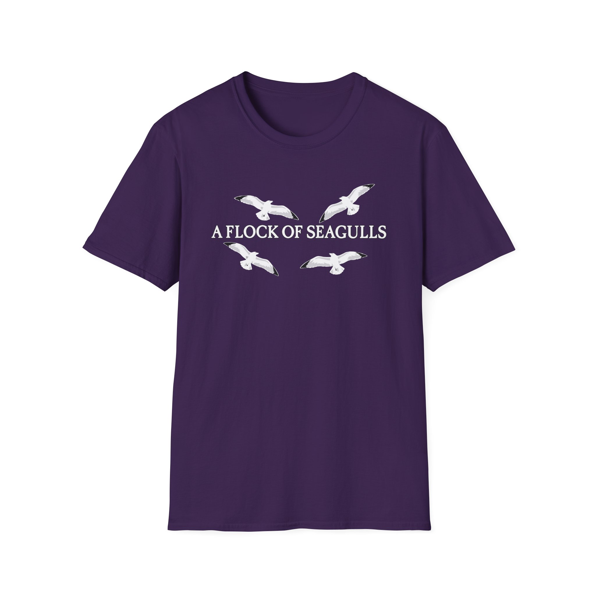 A Flock of Seagulls “Seagulls” Unisex Softstyle T-Shirt - Image 19