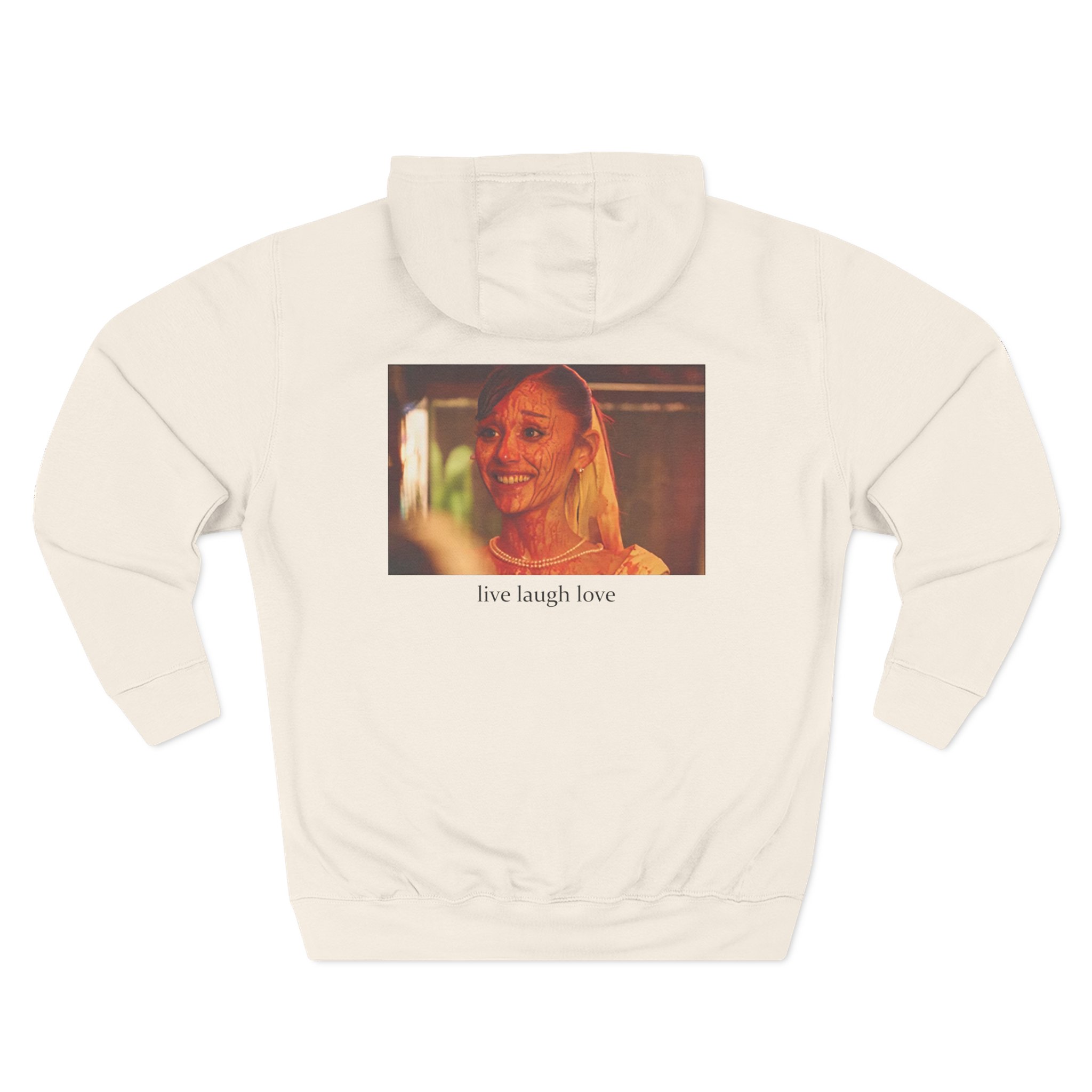 AG petal live laugh love Three-Panel Fleece Hoodie - Image 6