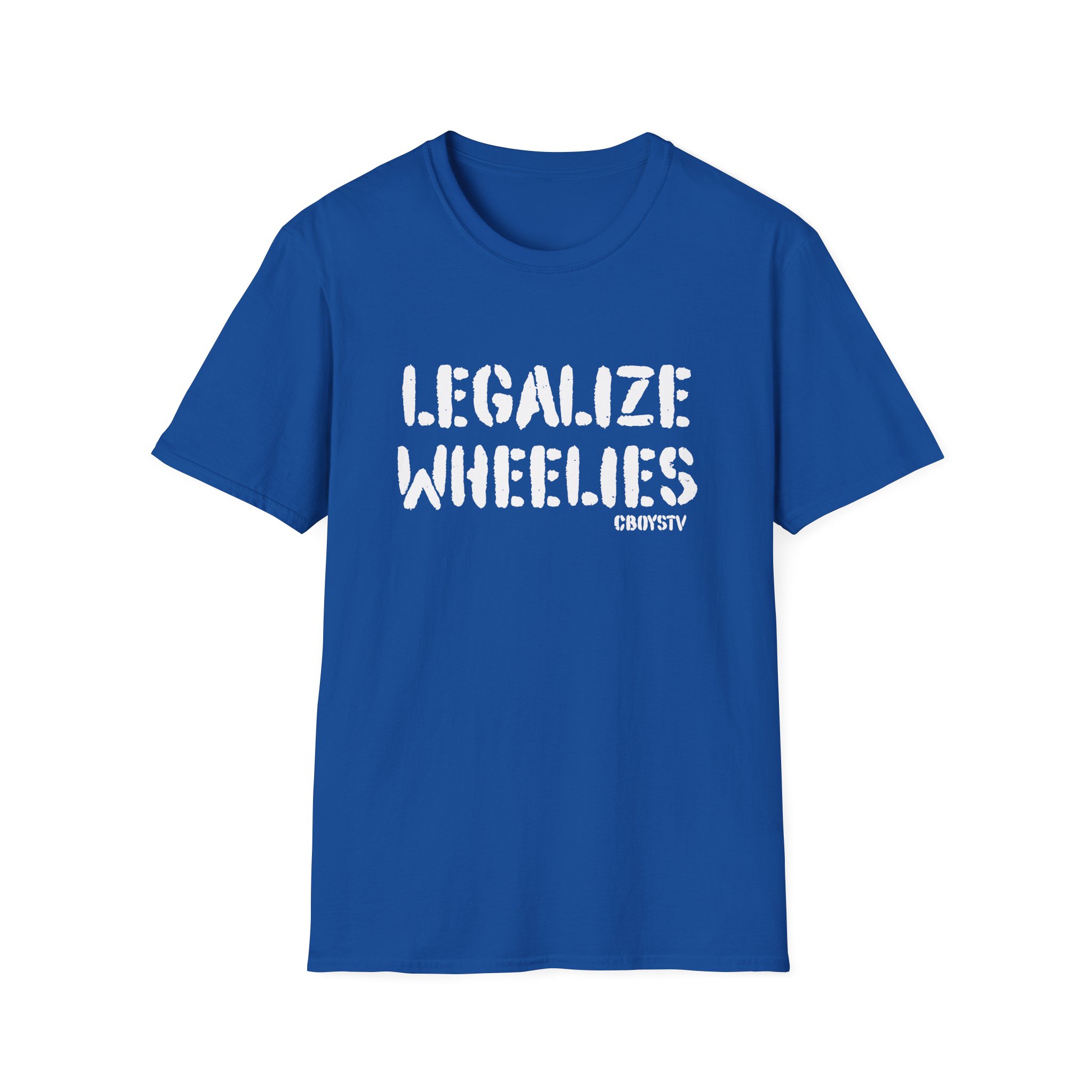 Cboystv Legalize Wheelies Unisex Softstyle T-Shirt - Image 15