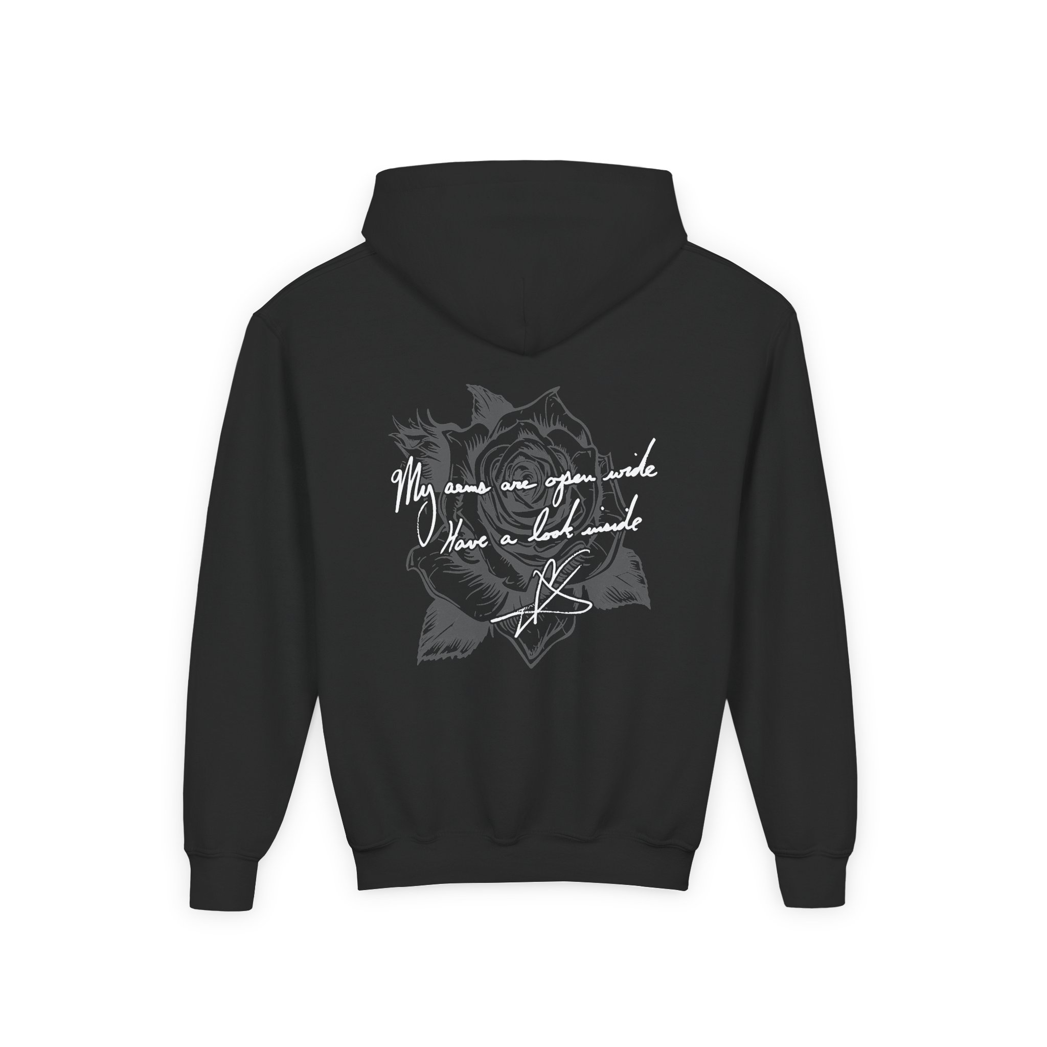 Blue October the Answers Youth Heavy Blend Hooded Sweatshirt - Image 2