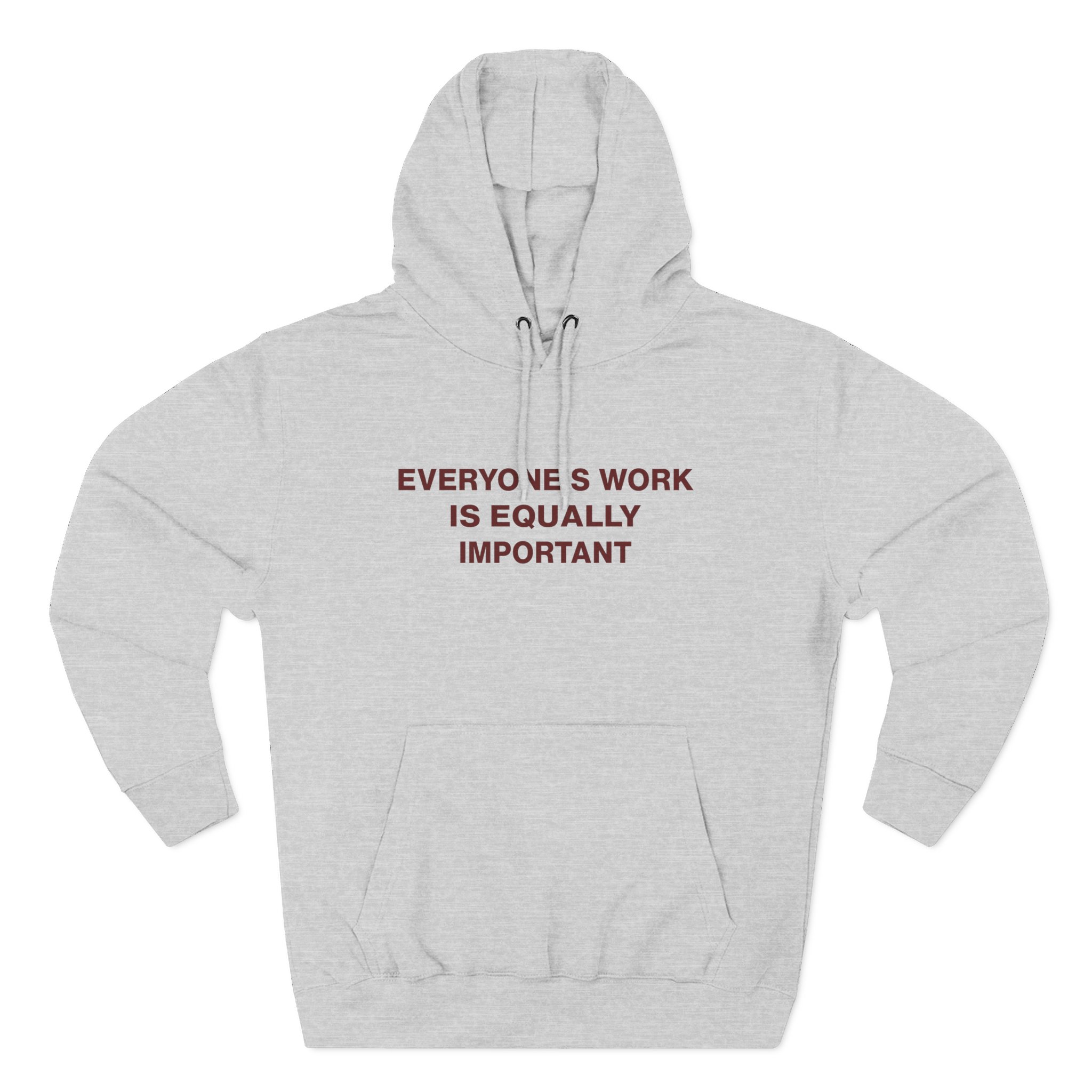 Jenny Holzer Everyone's Work is Equally Important Three-Panel Fleece Hoodie - Image 3