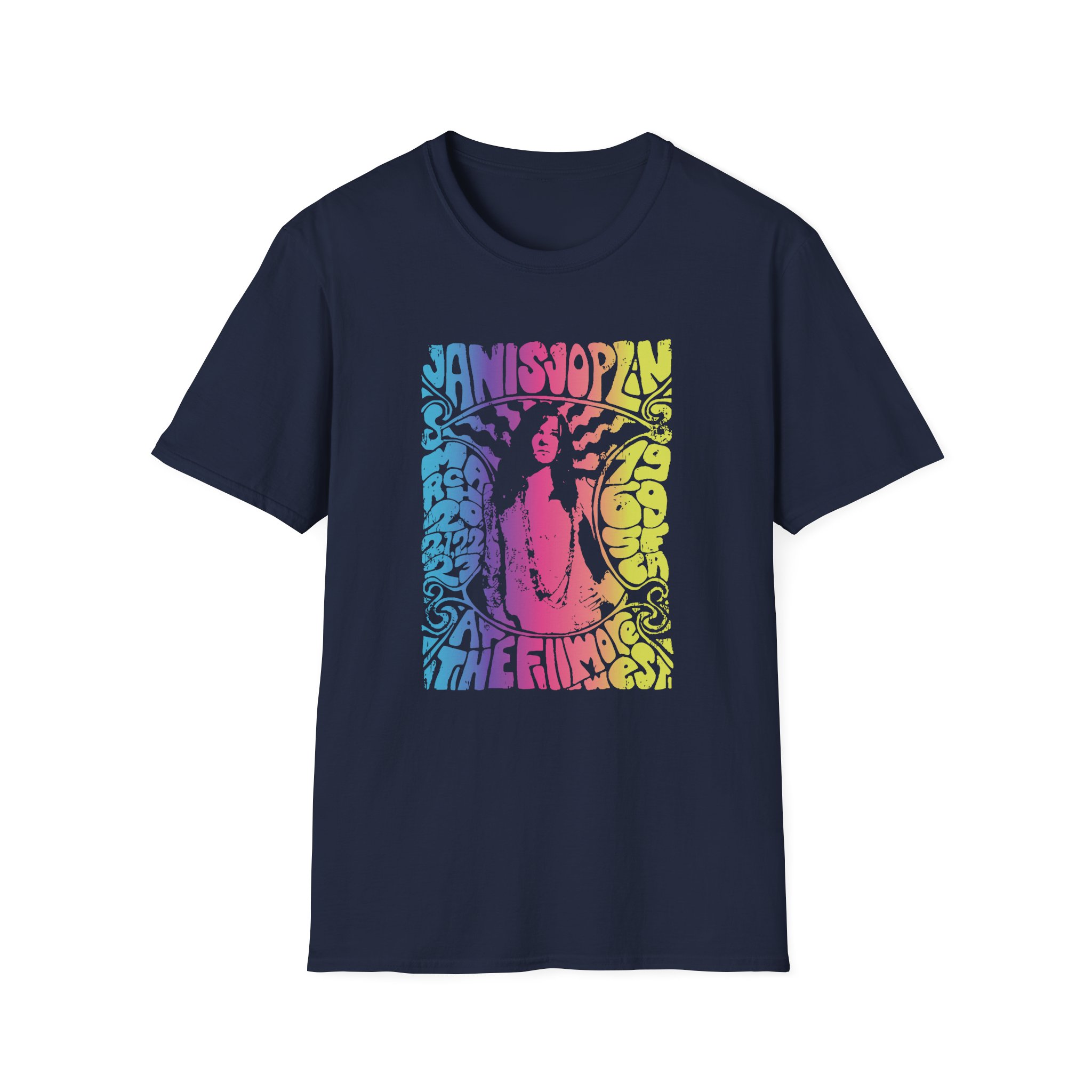 Janis Joplin at the Filmore Unisex Softstyle T-shirt - Image 7