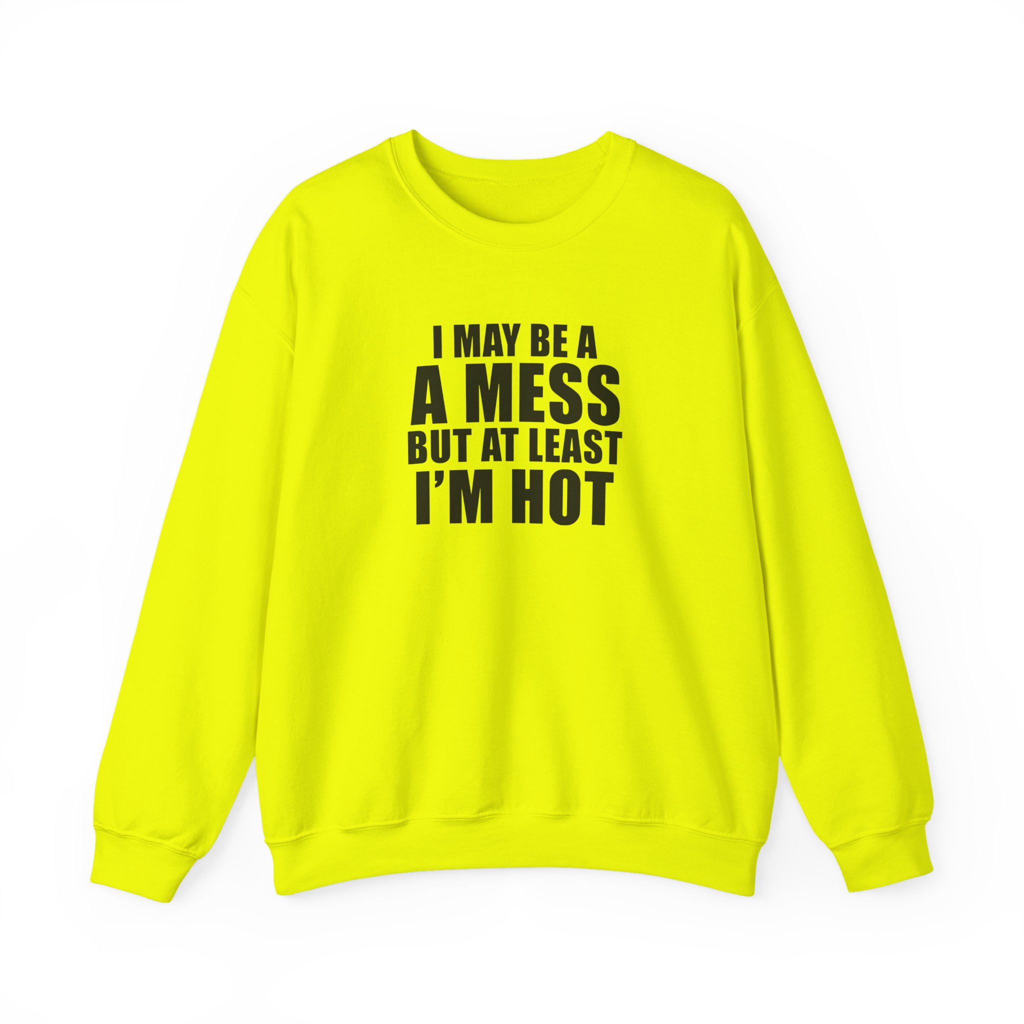 Alix Earle I May Be a a Mess but at Least I’m Hot Unisex Heavy Blend™ Crewneck Sweatshirt - Image 7