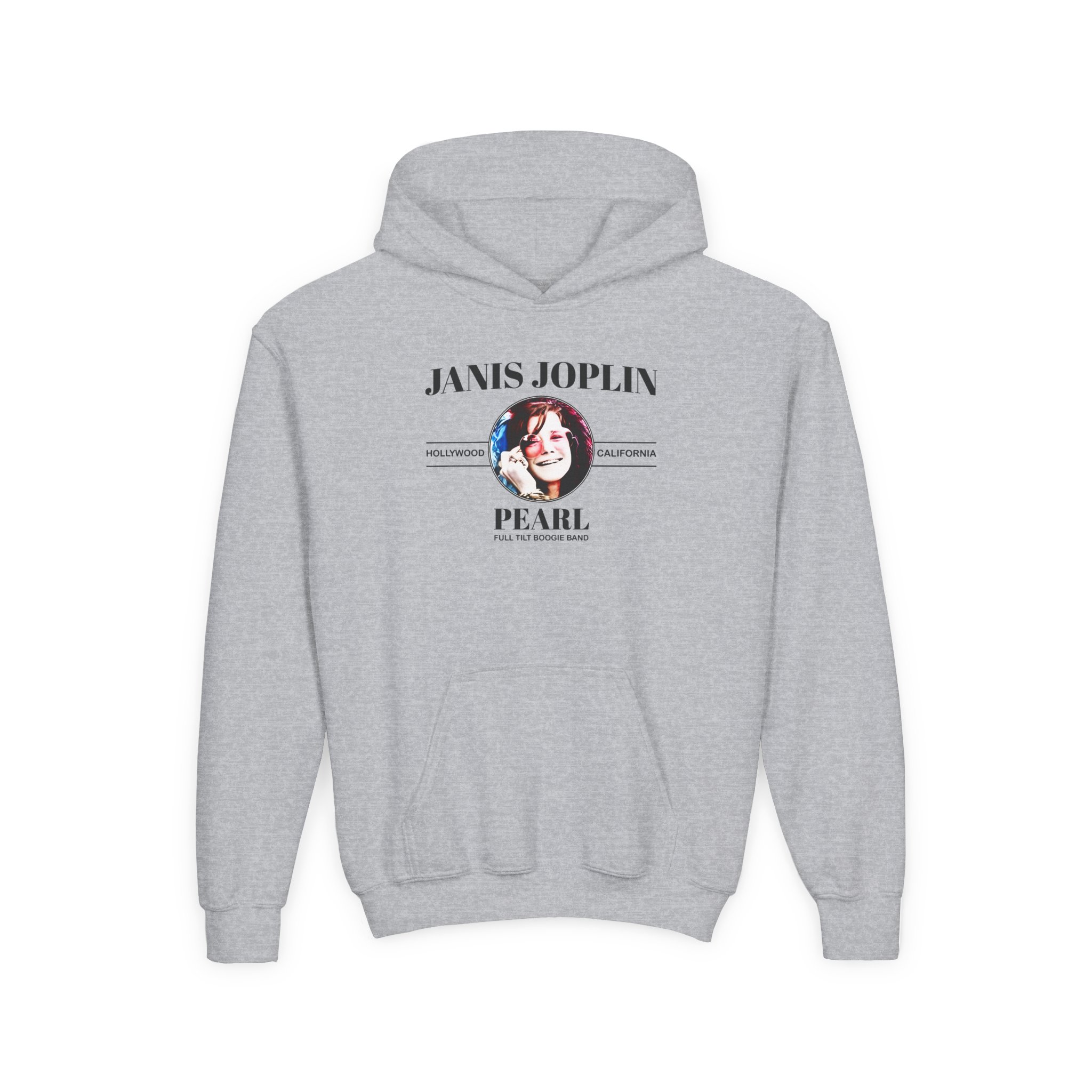 Janis Joplin Pearl Youth Heavy Blend Hooded Sweatshirt - Image 3