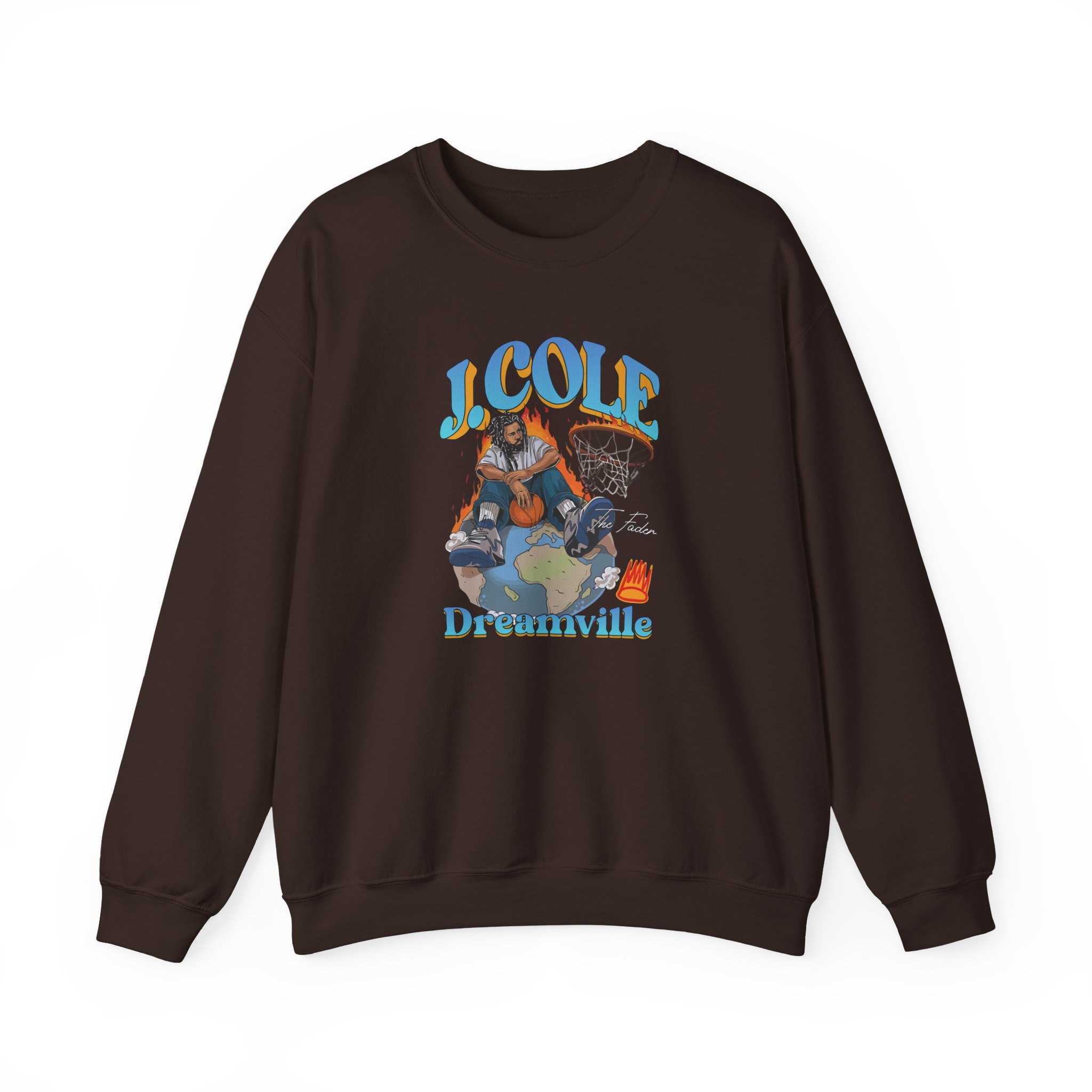 J Cole "Dreamville World" Unisex Heavy Blend™ Crewneck Sweatshirt - Image 9