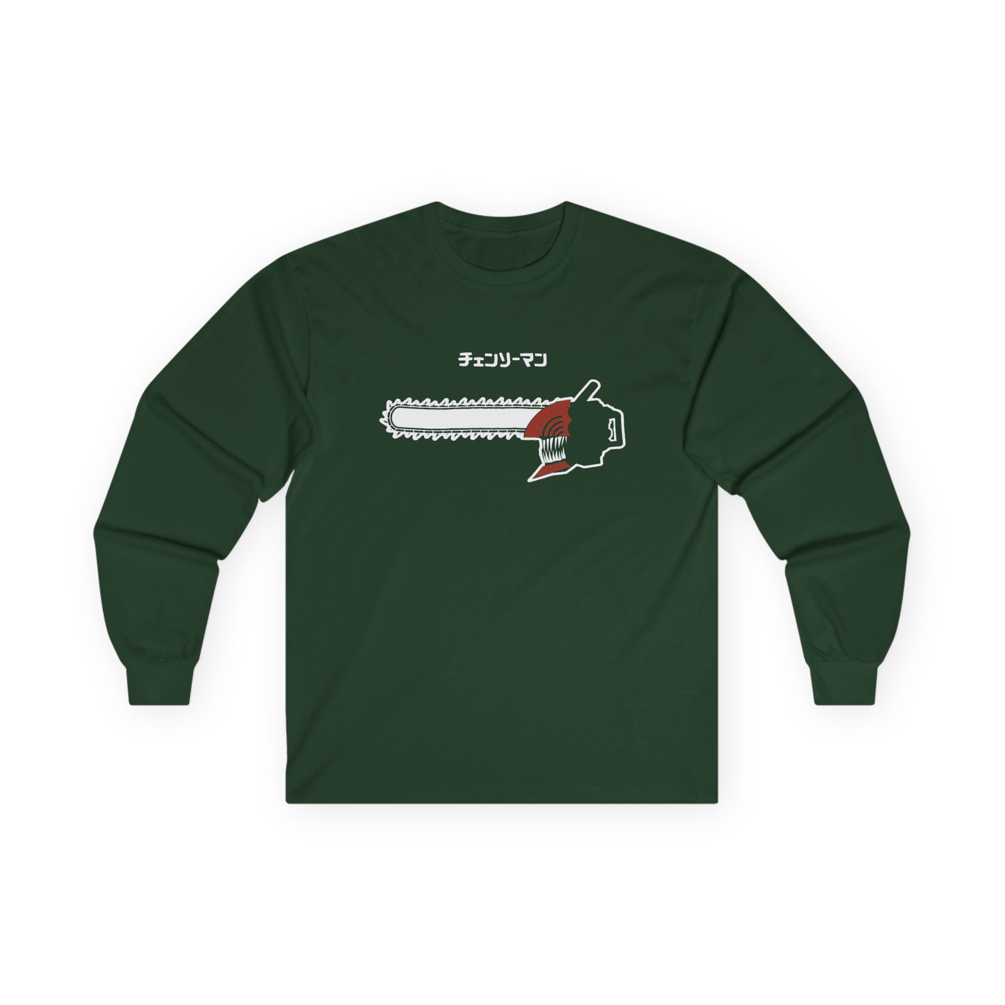 Chainsaw Man Flaming Unisex Ultra Cotton Long Sleeve Tee - Image 5