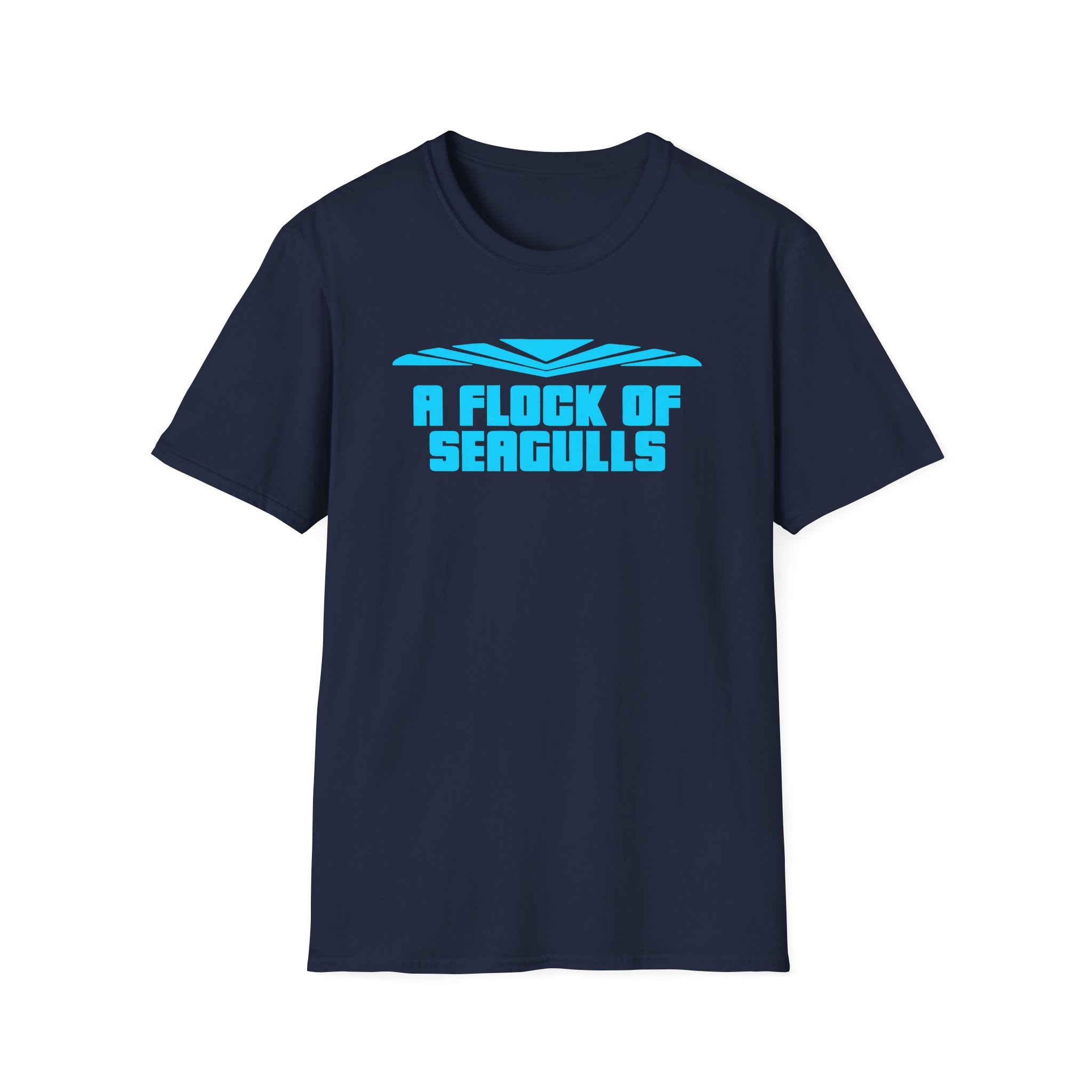 A Flock of Seagulls Logo Unisex Softstyle T-Shirt - Image 21