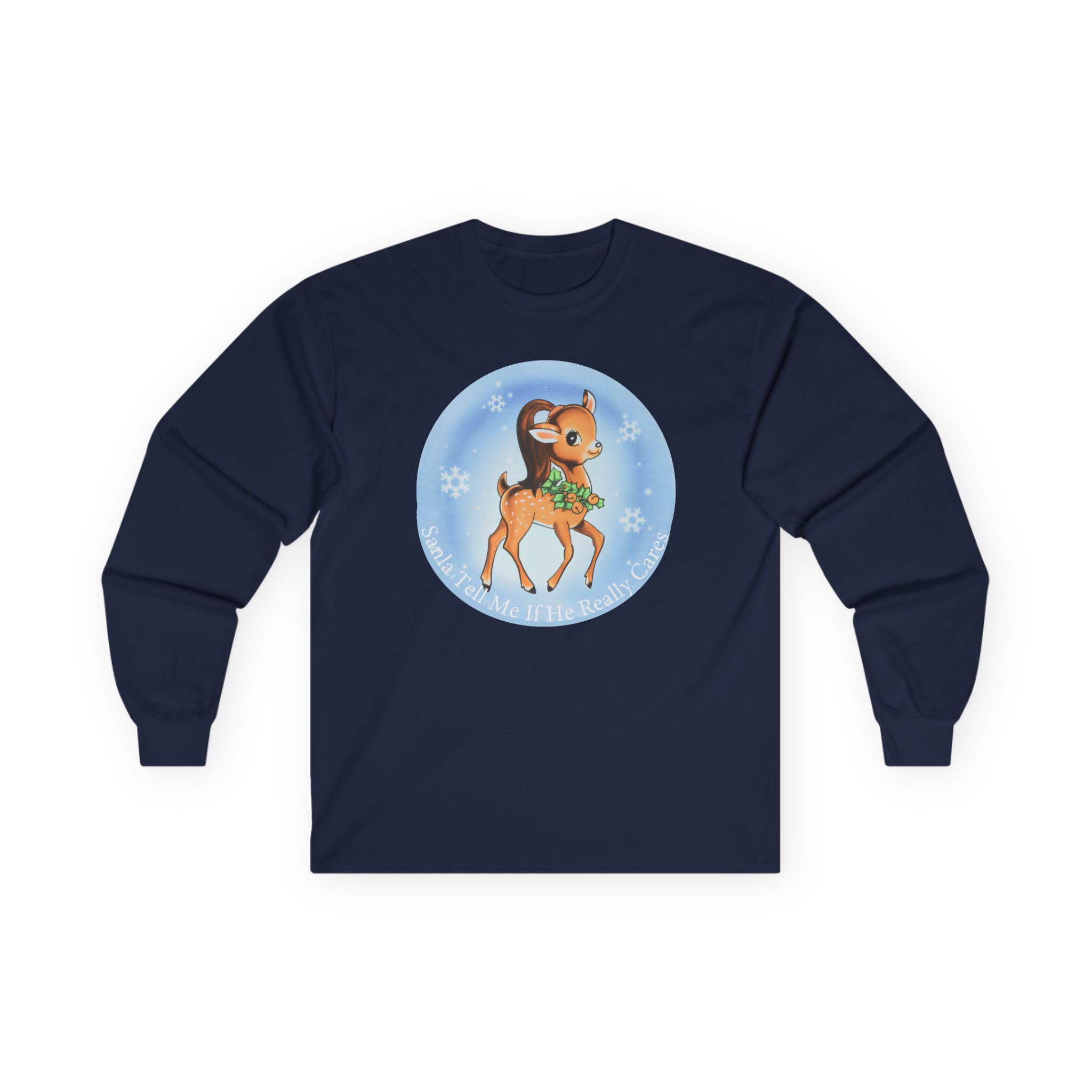 AG Santa Tell Me Unisex Ultra Cotton Long Sleeve Tee - Image 13