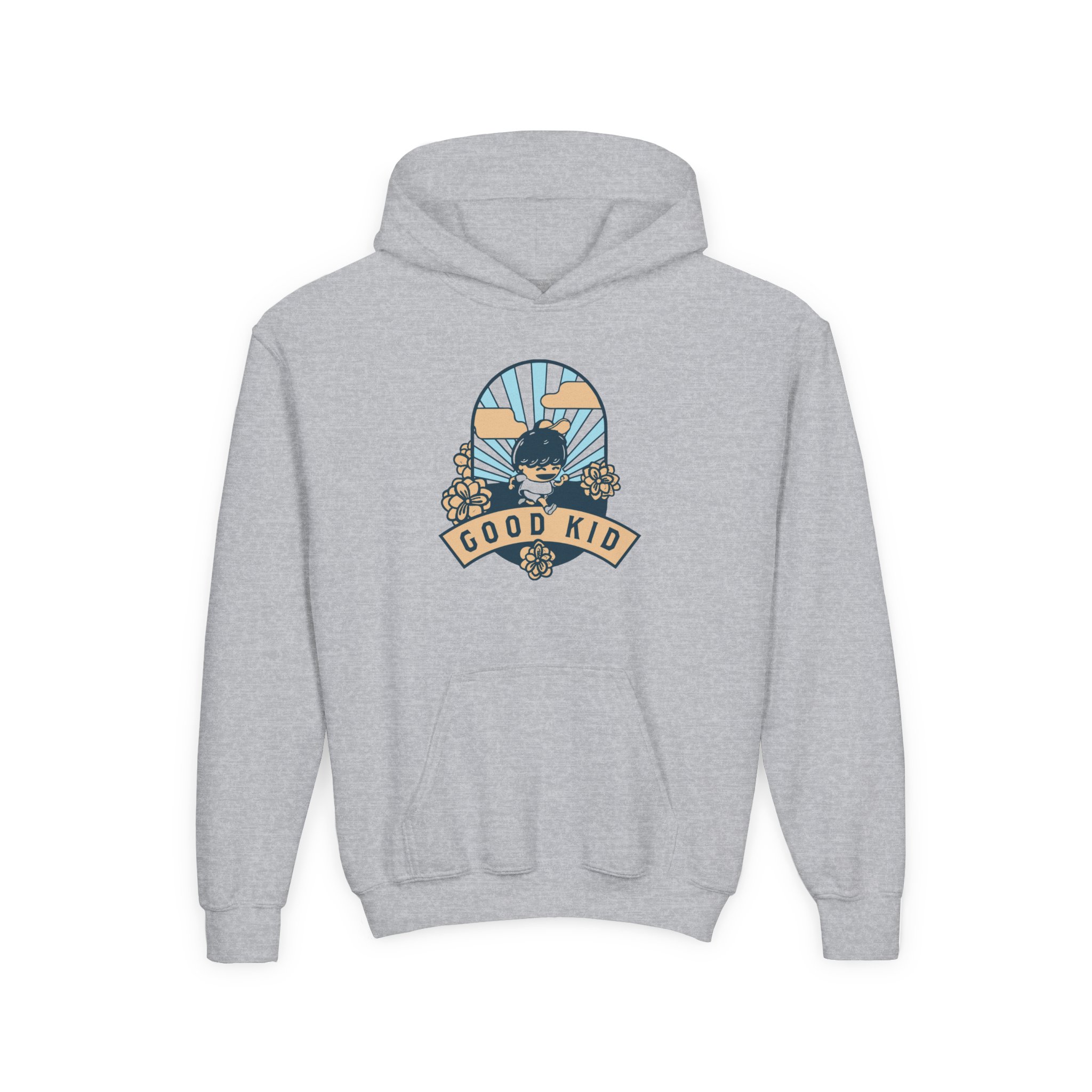 Good Kid Sunshine Youth Heavy Blend Hooded Sweatshirt - Image 3