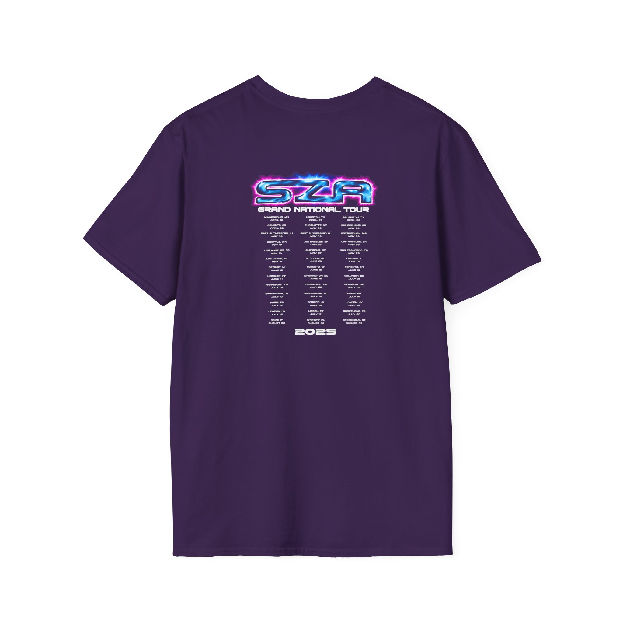 Sza Sos Butterfly Grand National Tour Unisex Softstyle T-Shirt - Image 20