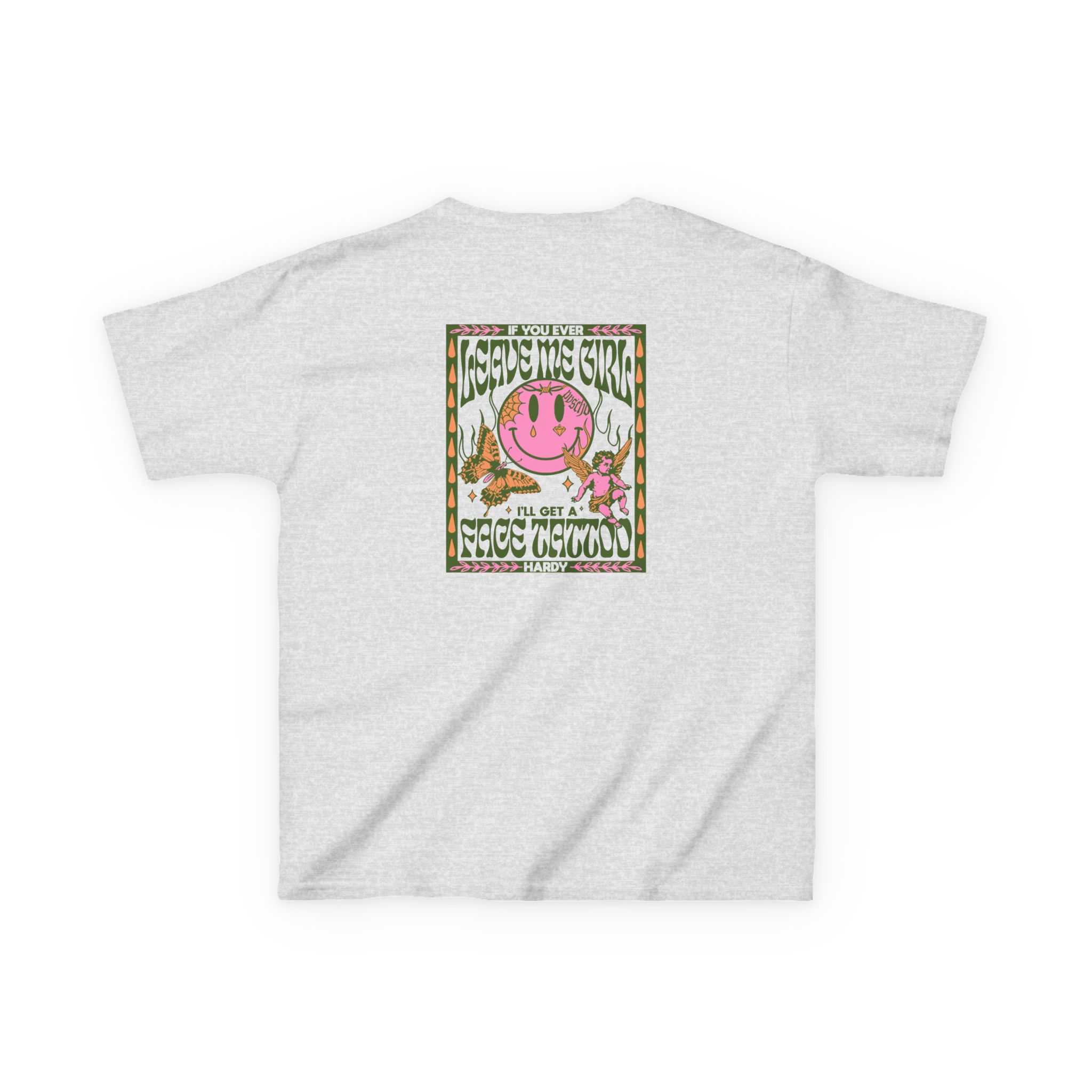 Hd if You Ever Leave Me Kids Heavy Cotton™ Tee - Image 4