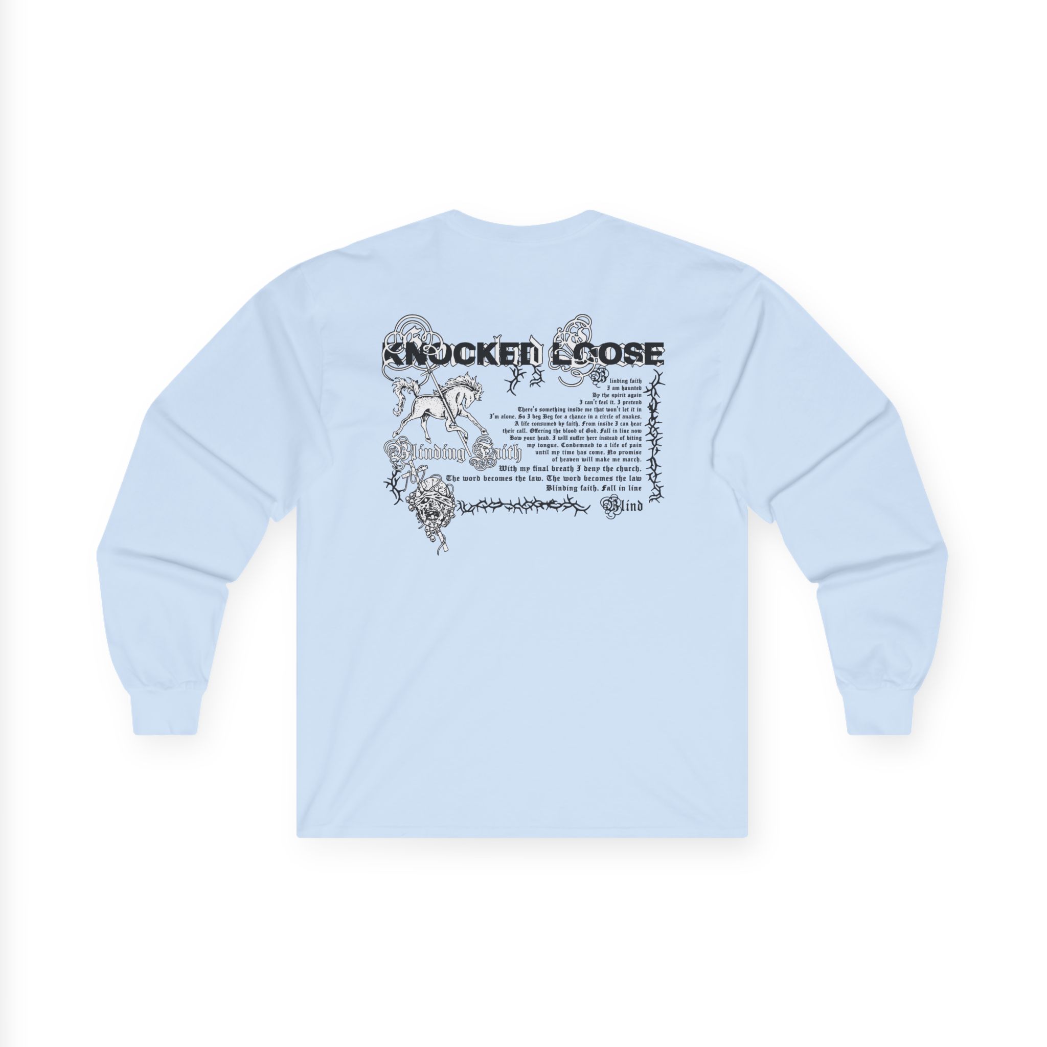 Knocked Loose Blinding Faith Unisex Ultra Cotton Long Sleeve Tee - Image 2