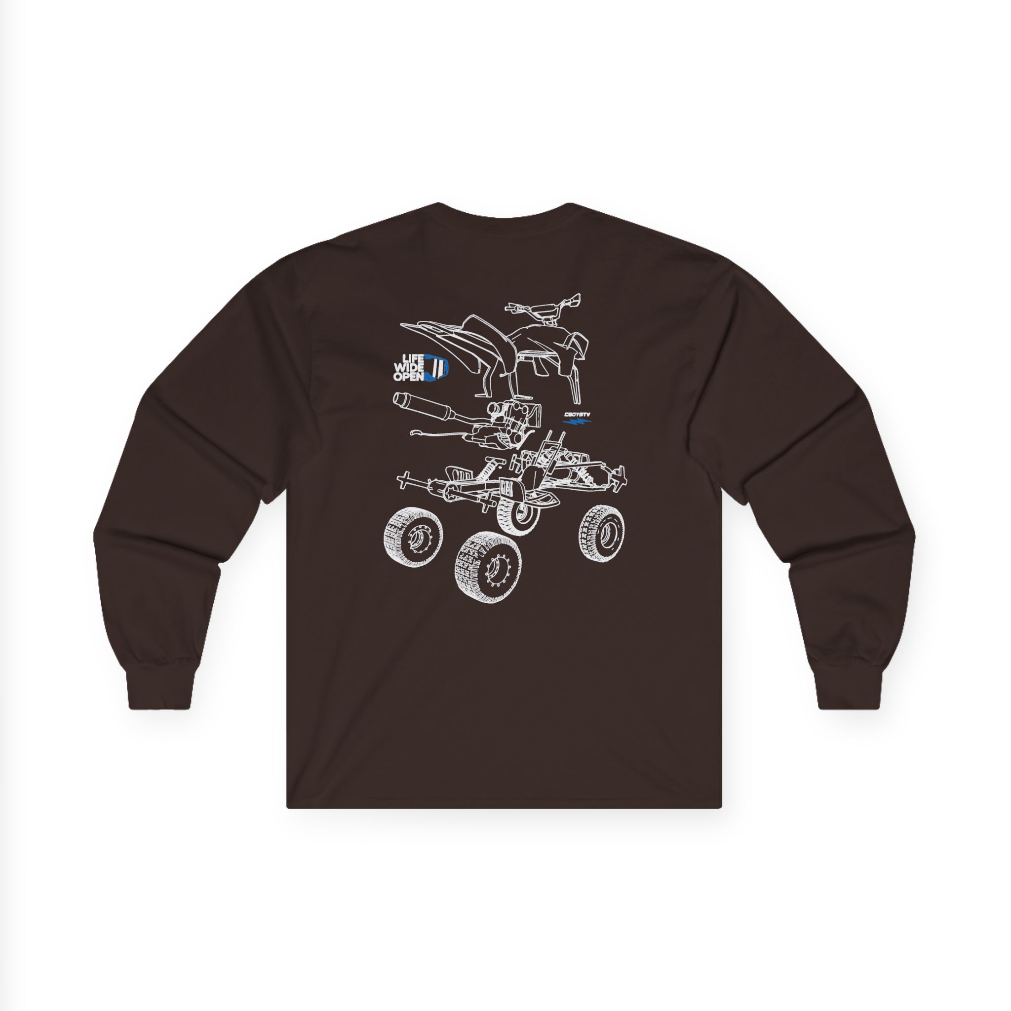 Cboystv Quad Blowup Unisex Ultra Cotton Long Sleeve Tee - Image 6