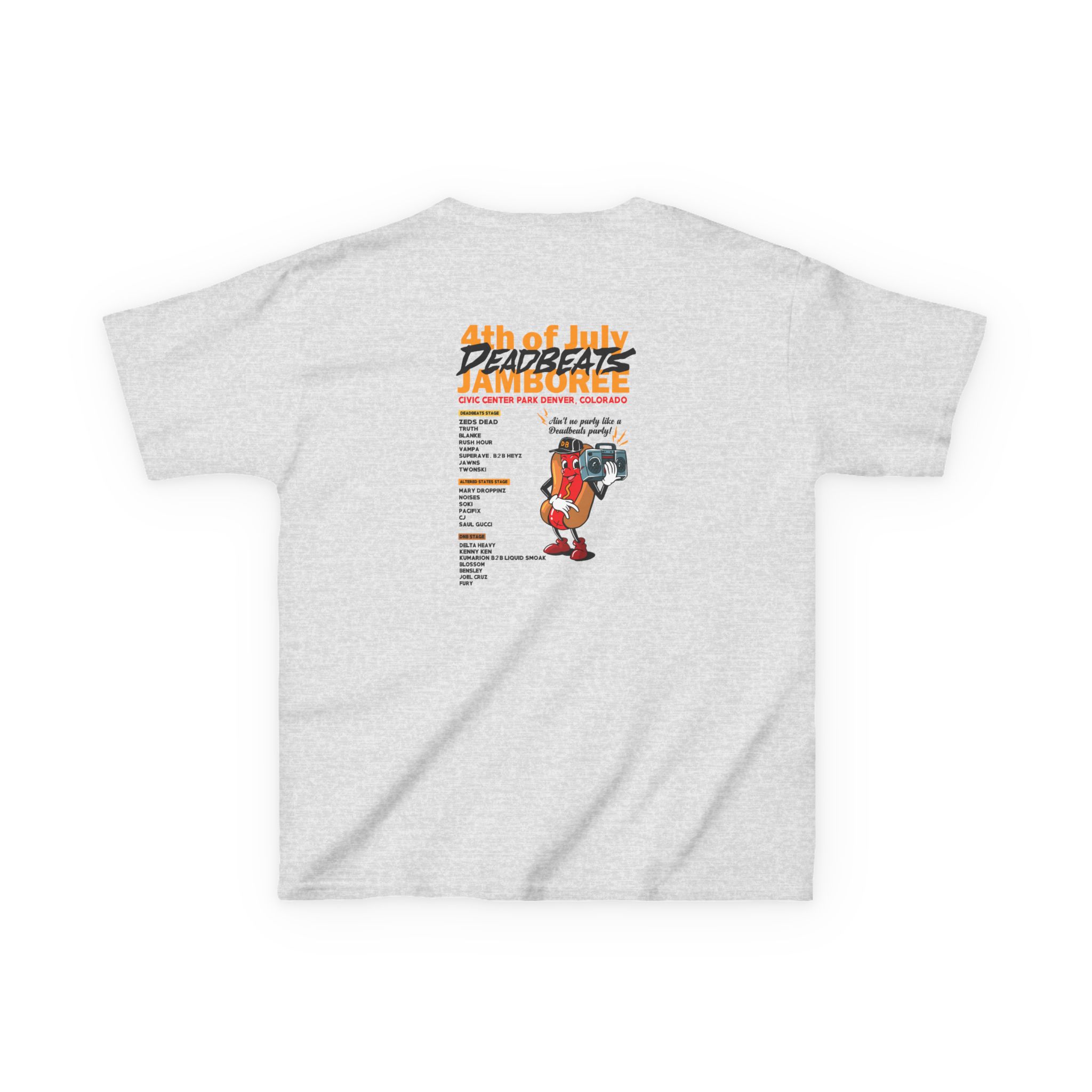 Kids Deadbeats Jamboree Hot Dog Heavy Cotton™ Tee - Image 4